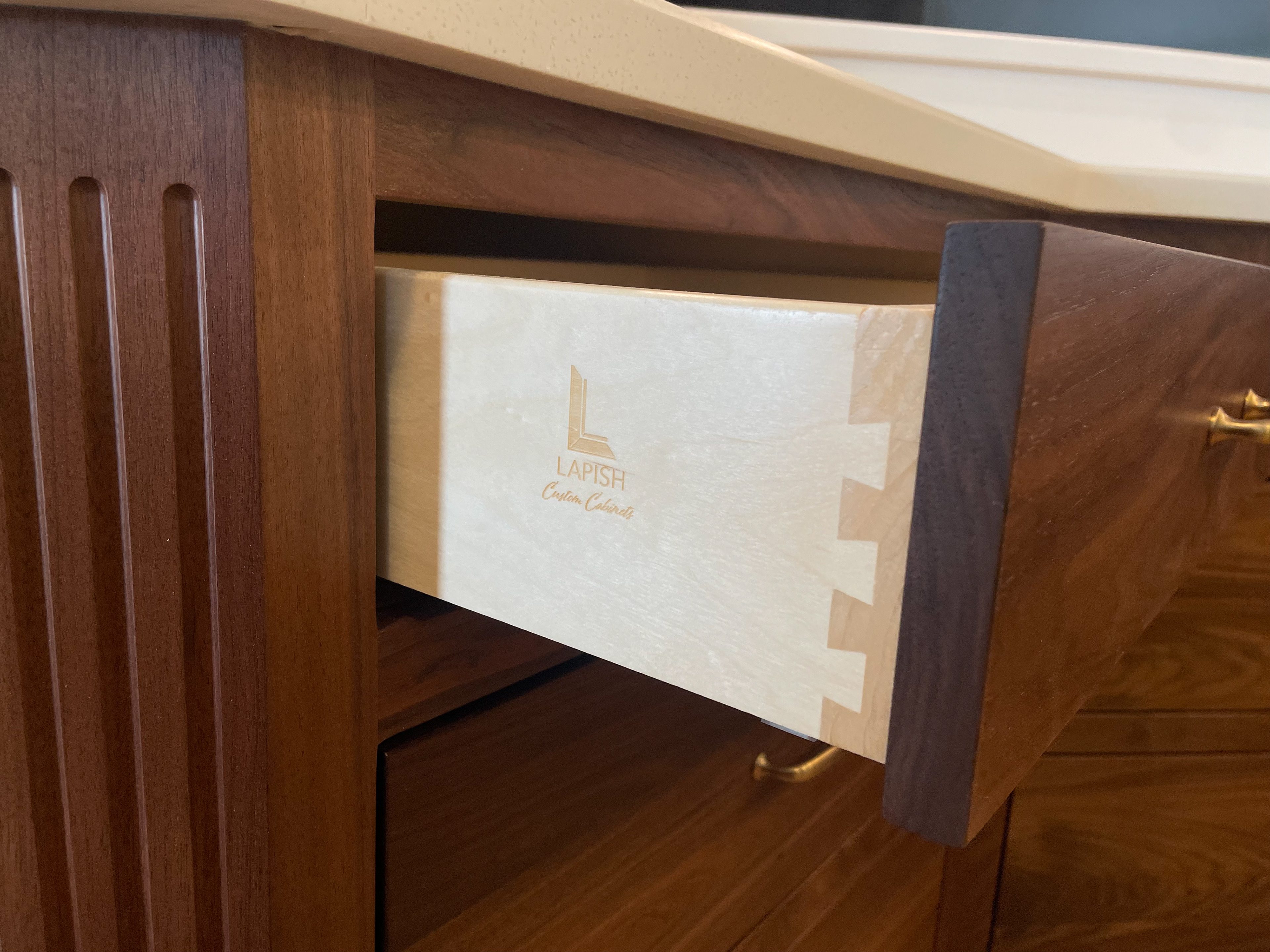 Stained Walnut w/ Green Accent Kitchen (5 of 5)