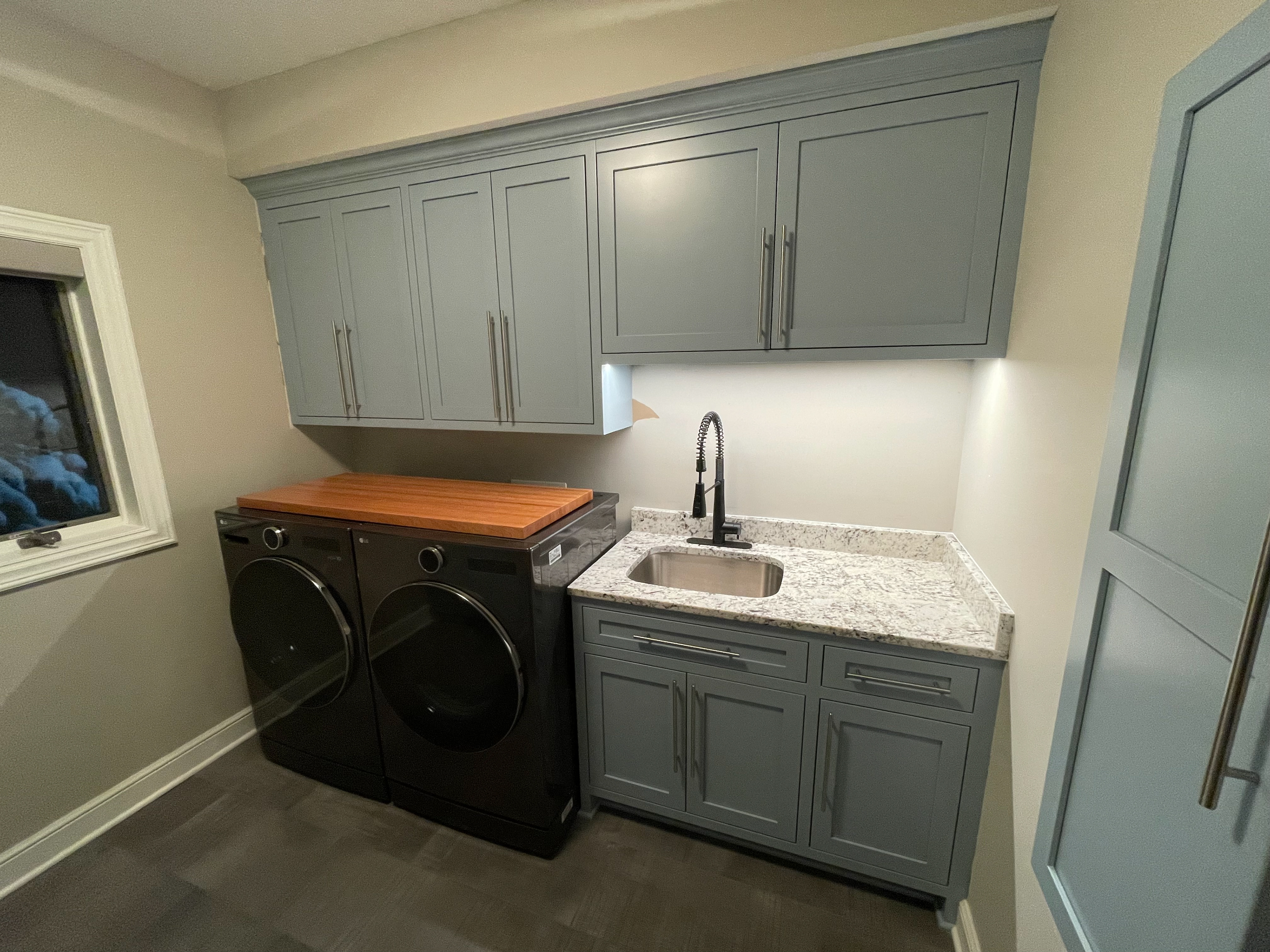 Painted Laundry with Cherry Top