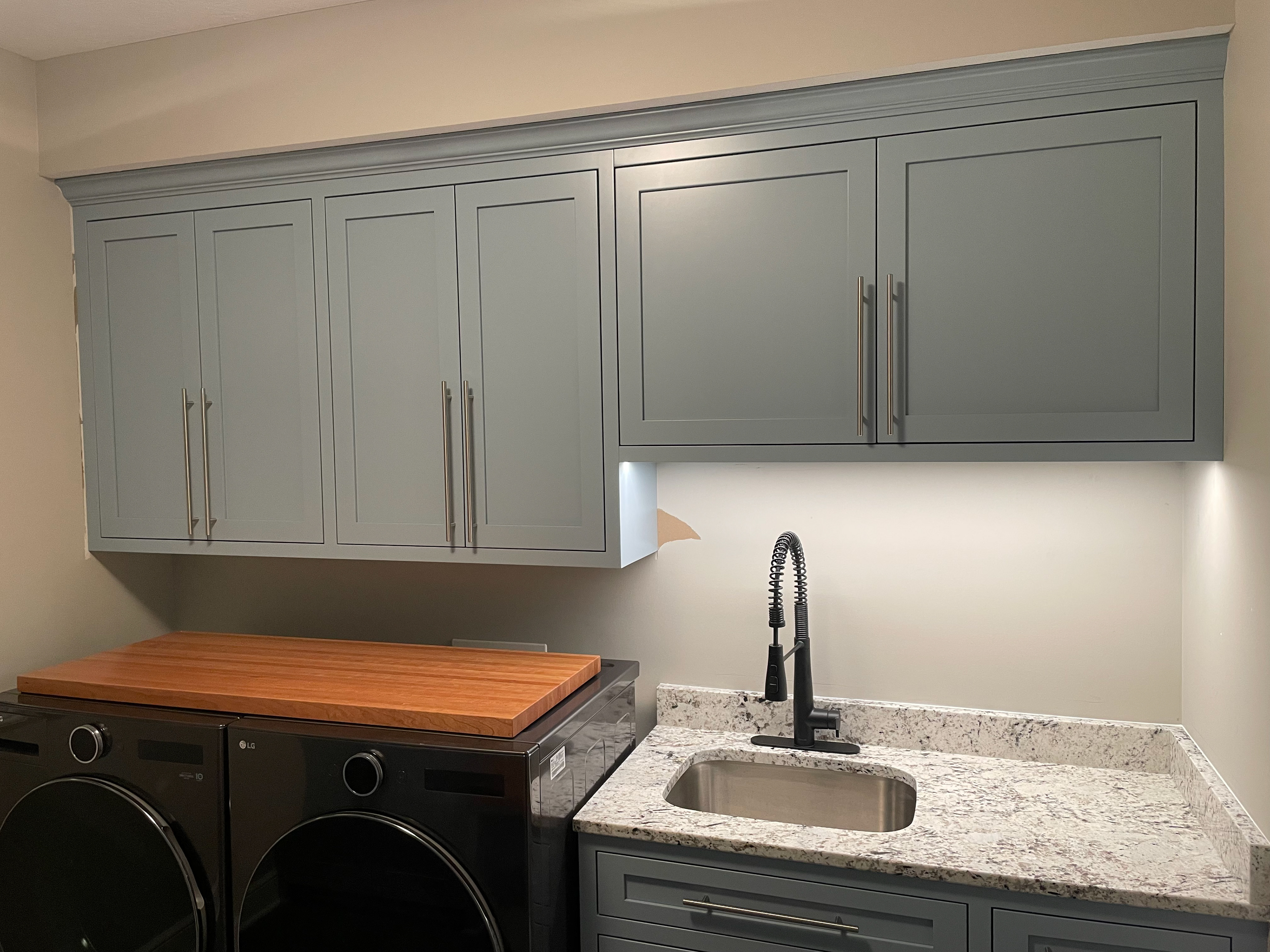 Painted Laundry with Cherry Top