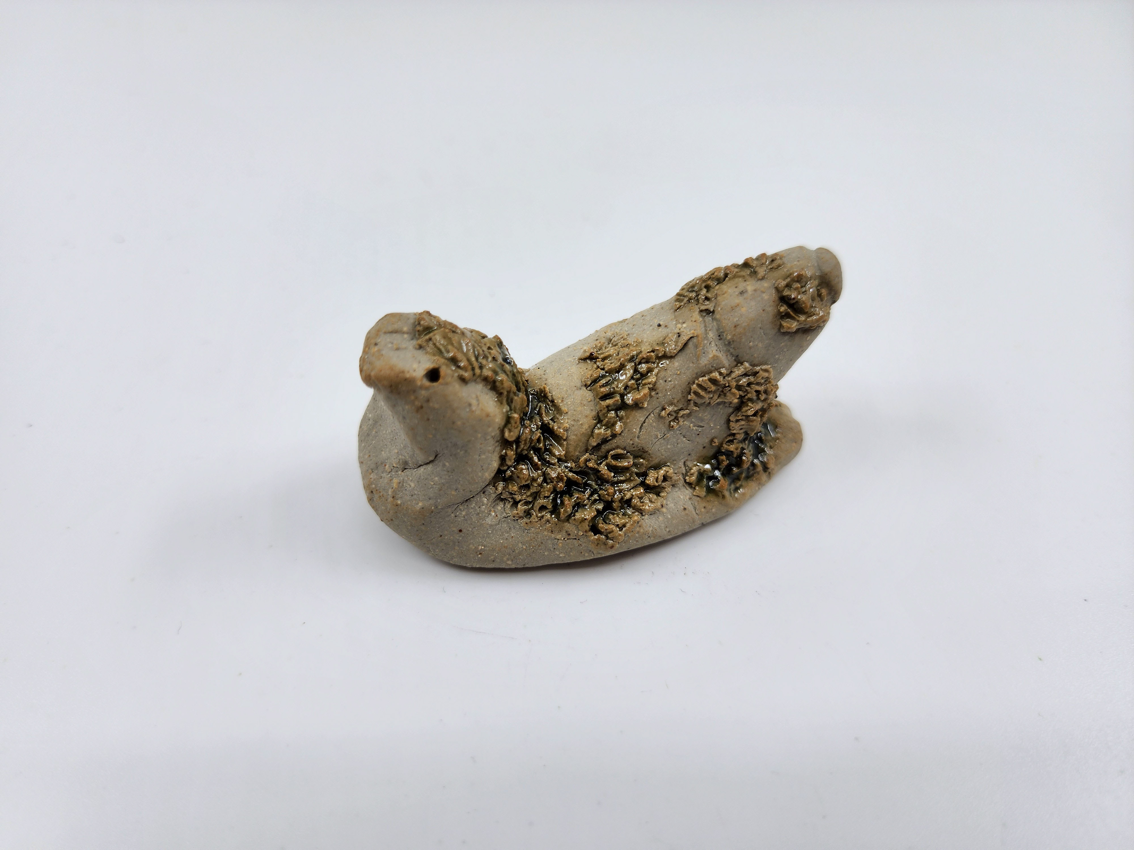 Mossy Snail-Stoneware Cone 10