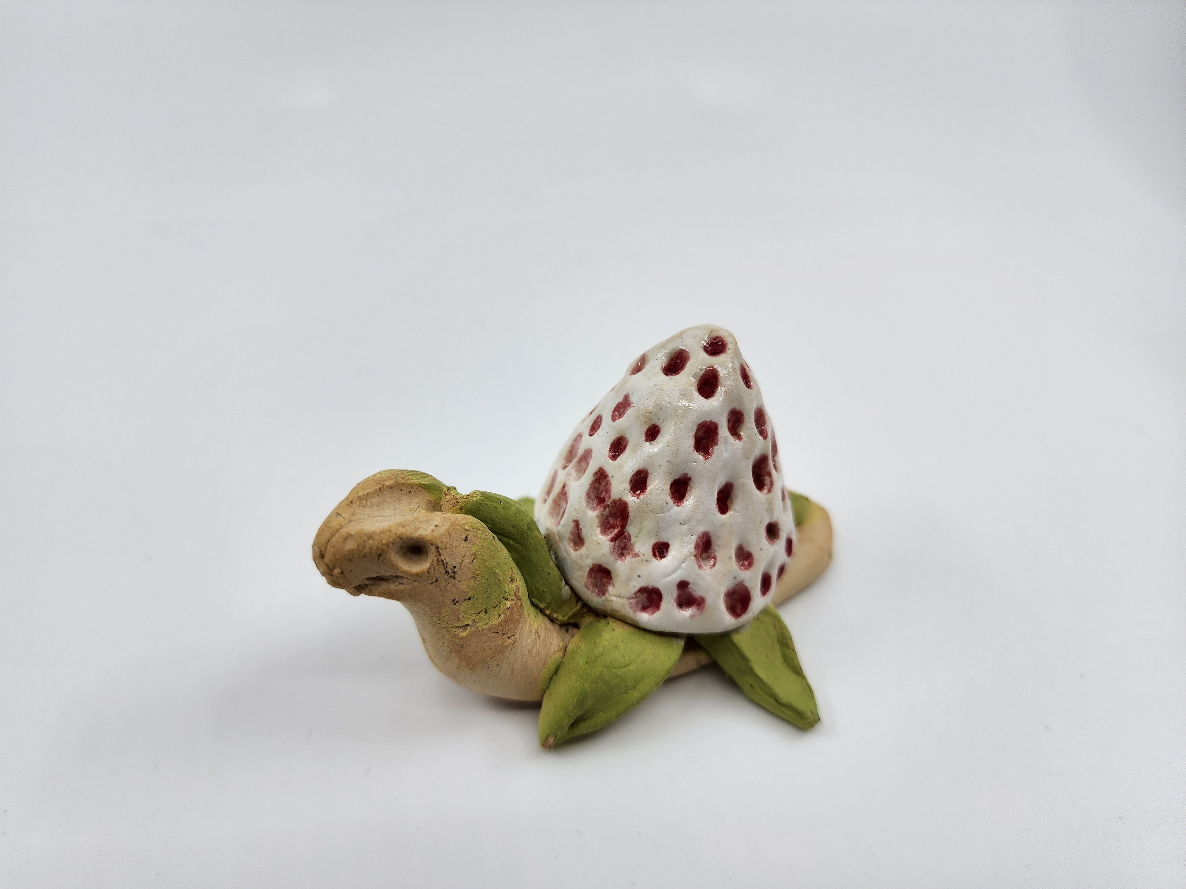 Strawberry Snail-Stoneware and underglaze