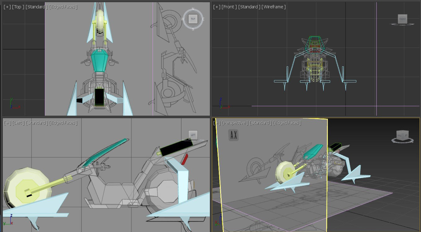 Modelado de vehículo en 3DS Max