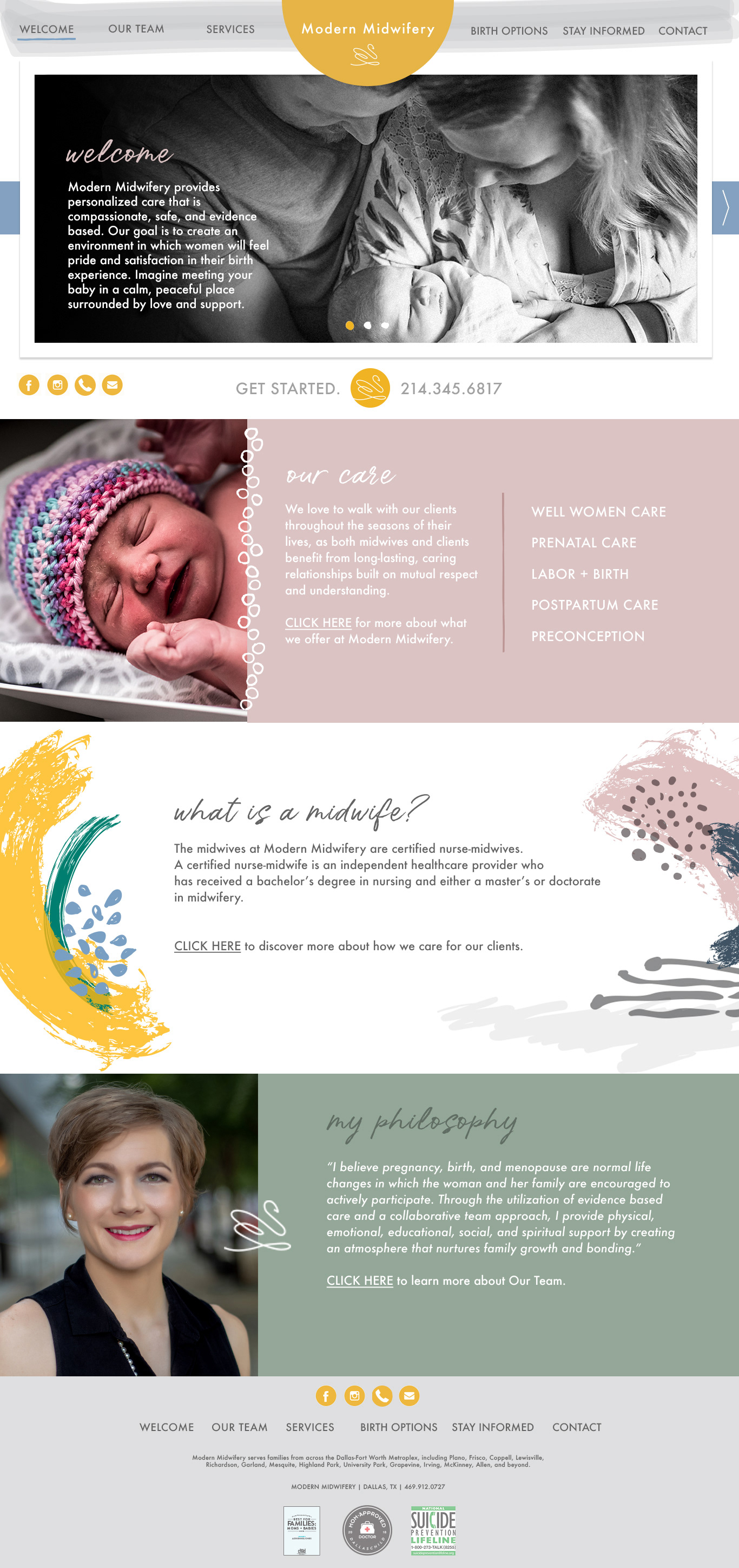 Website design: desktop