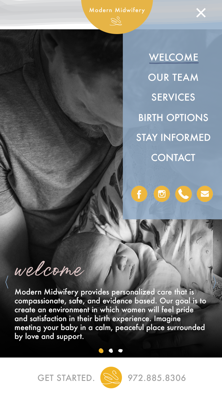 Website design: mobile 