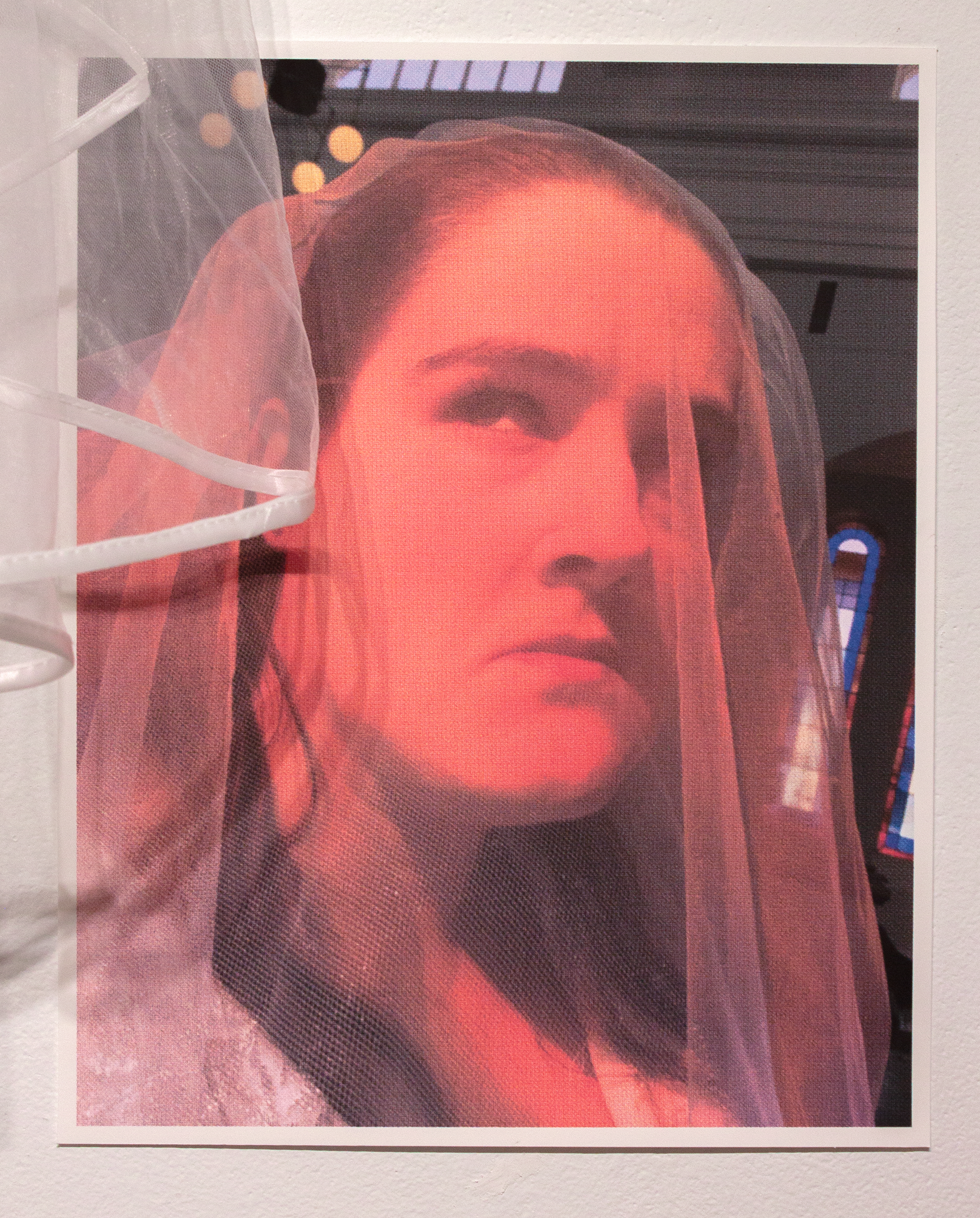 Wrathful Bride, 2023, digital print with Veil