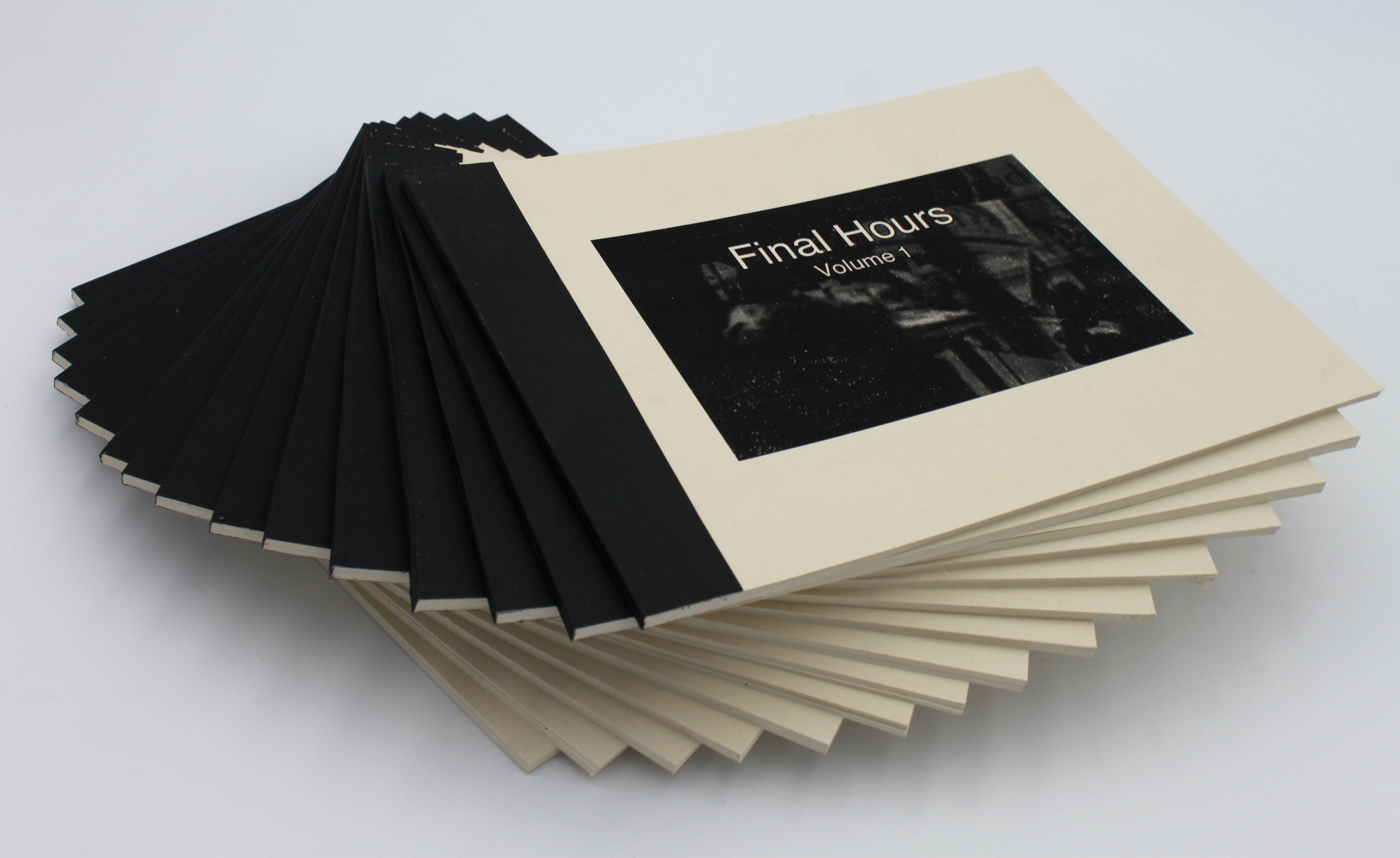 Final Hours: Volumes 1-15, 2021, laserjet perfect-bound books, 11x8.5x.0.25" each