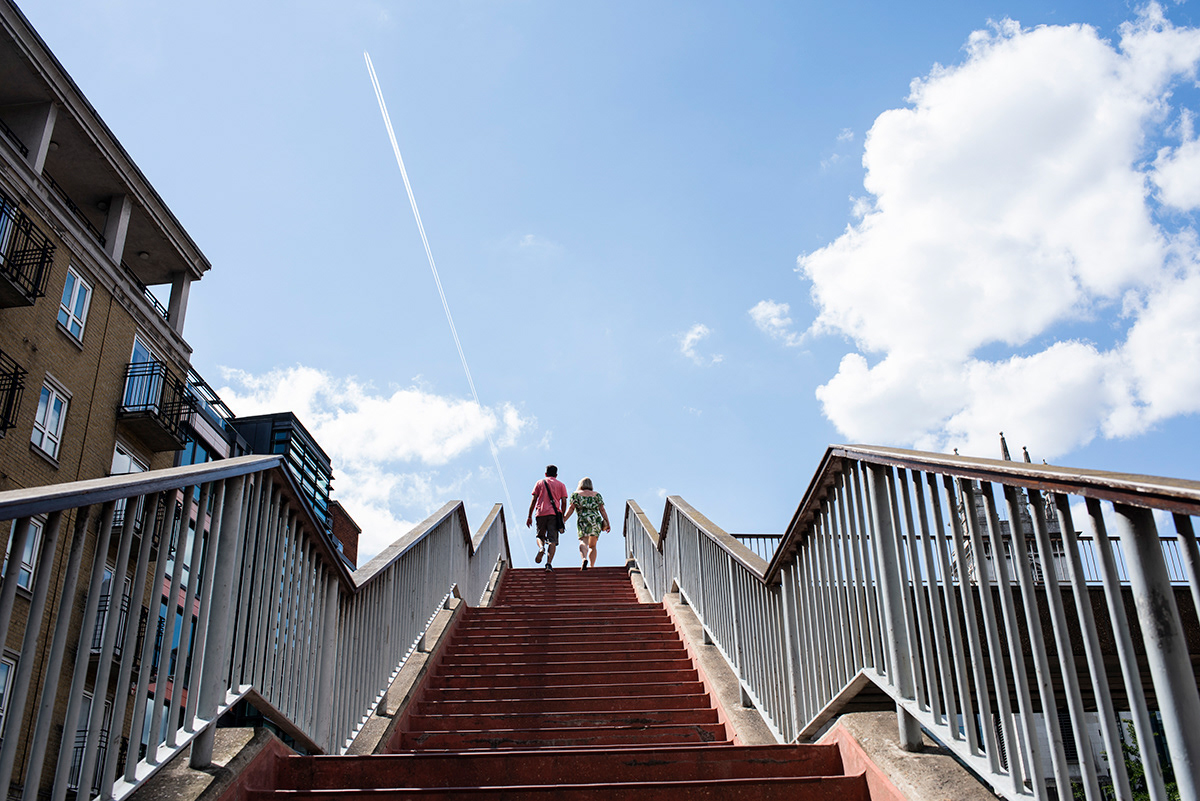 London sky during lockdown, Central London.   The nationwide shutdown caused by the coronavirus outbreak has led to big drops in air pollution across the UK’s major cities, showing that if we keep working from home in normal times, it would have an effect on the quality of the air.Levels of NO2 in most urban areas of the UK have been illegally high since 2010 and many areas have levels of small particles above the limit recommended by the World Health Organisation. This pollution is estimated to cause about 110 premature deaths every day.