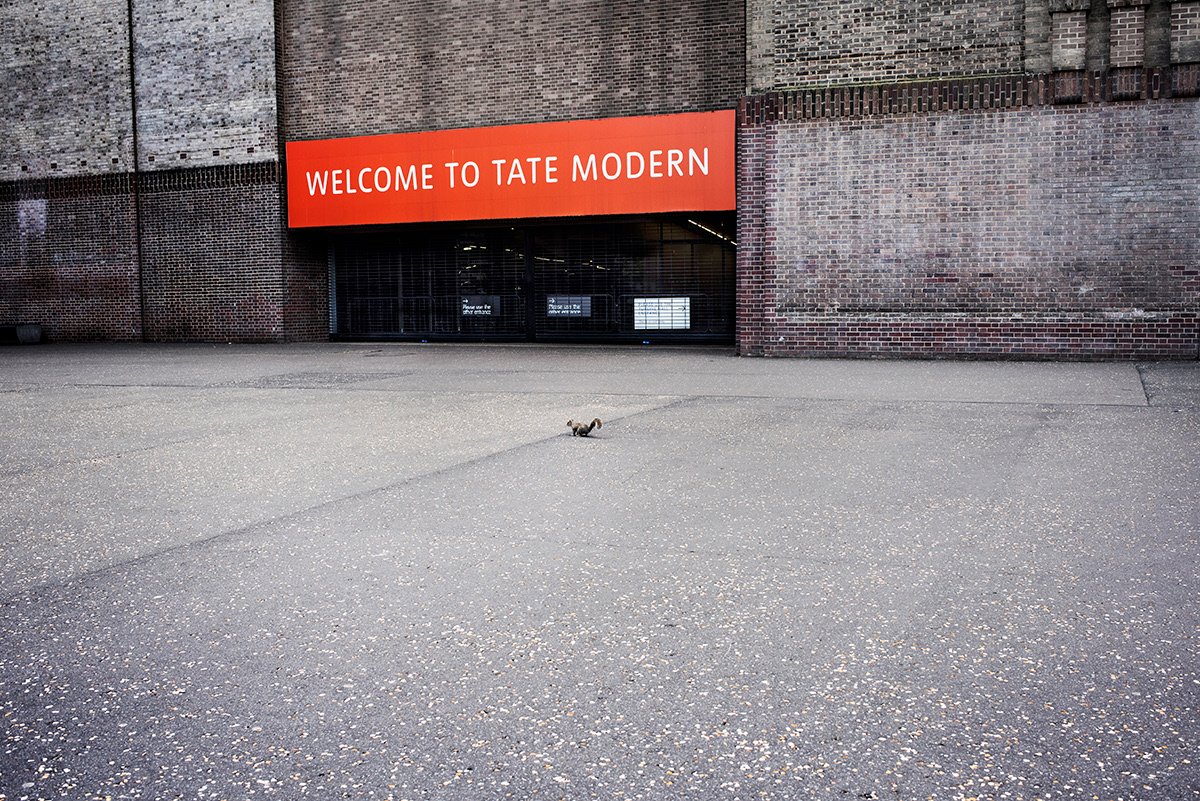 Closed Tate Modern, South London.  UK museums are facing their bigger post-war challenge. 