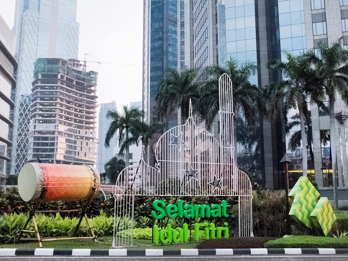 Ramadan street decorations, Sudirman Central Business District, South Jakarta The month of Ramadan  - traditionally a period of fasting, spiritual reflection, and family affairs - is increasingly driven by consumerism, which has turned it into a social season of high expectations on par with Christmas in the United States.