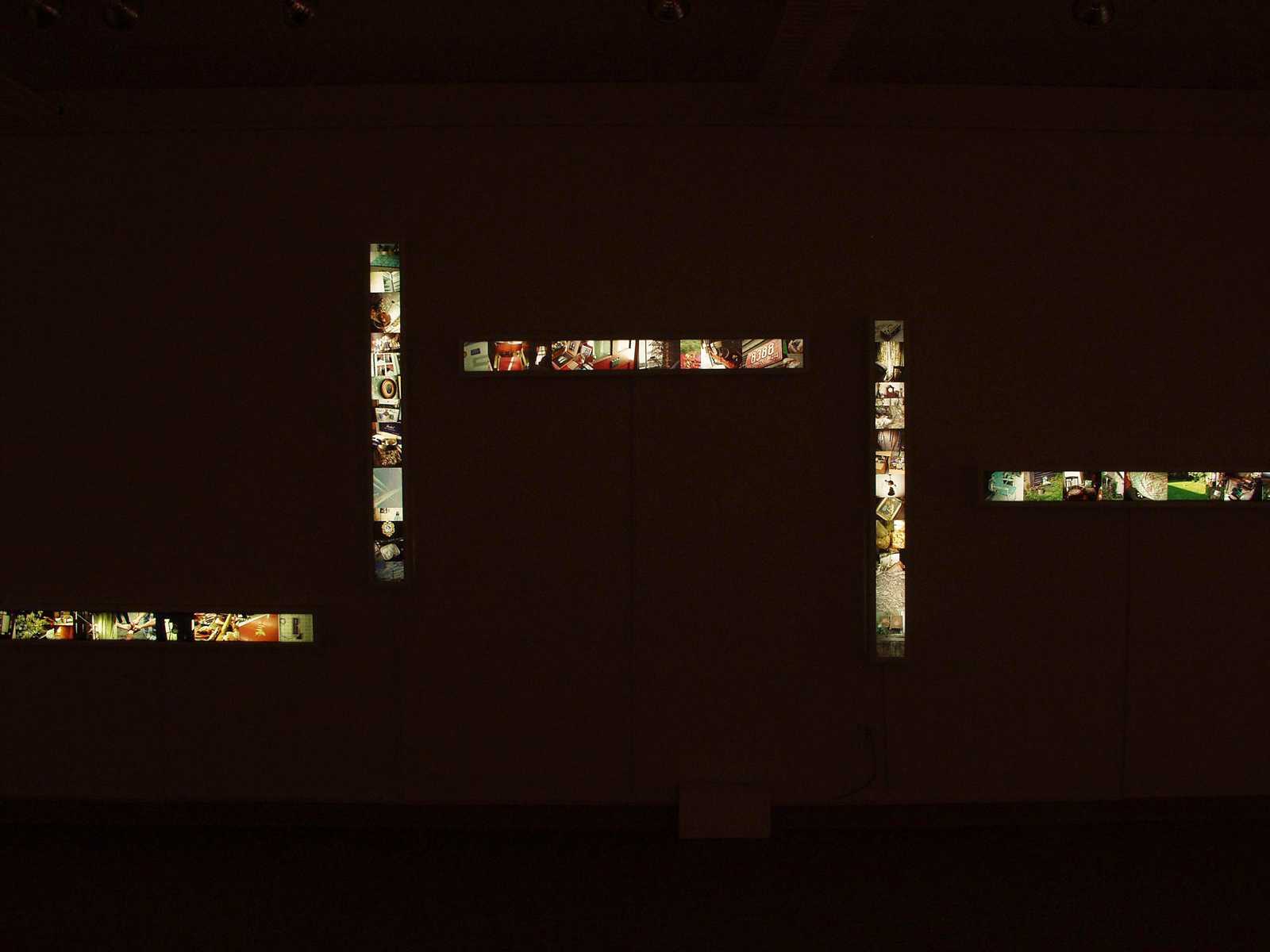 Collections, 5 Lightboxes, 12' X 7', 2013