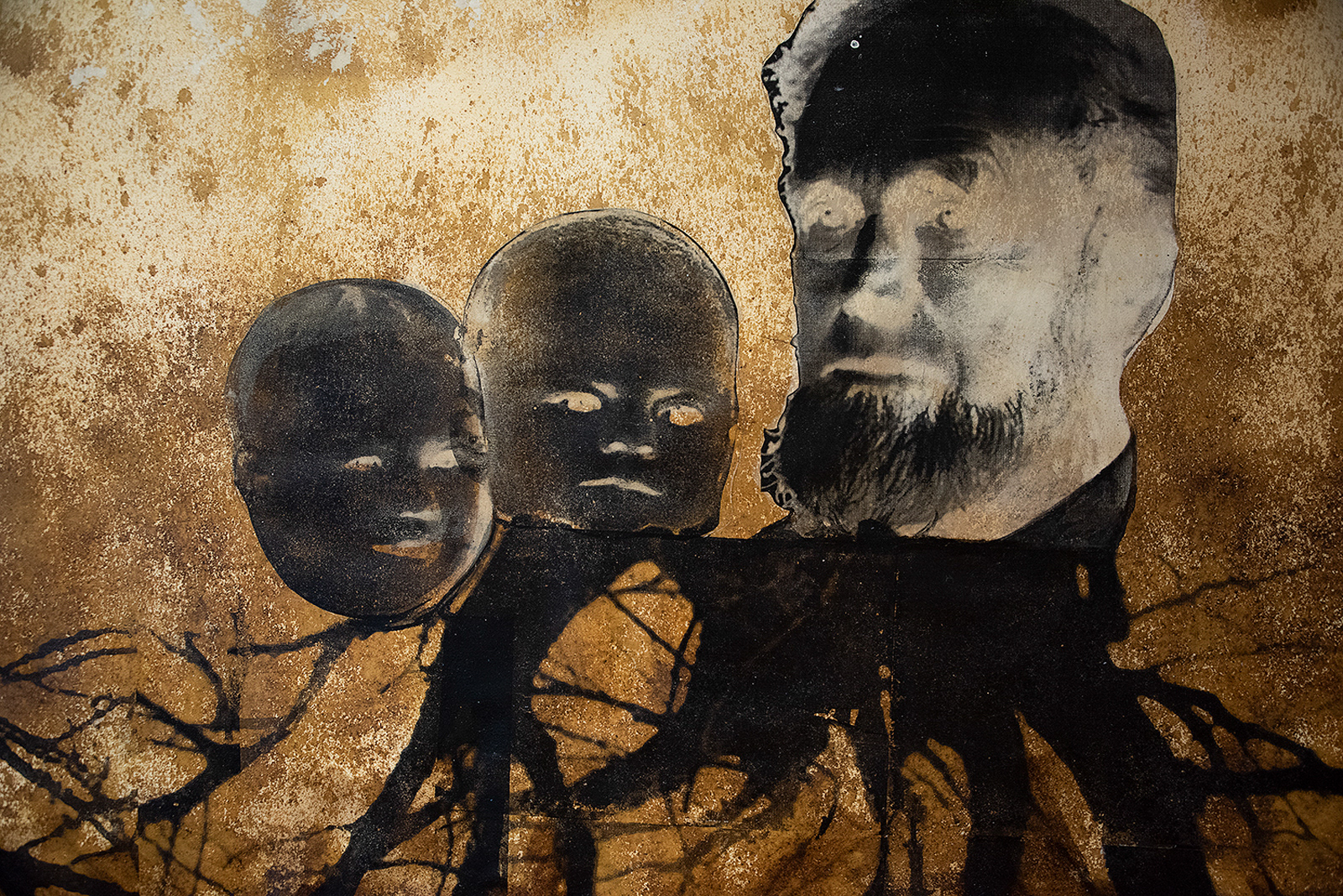 Detail, Mixed Media & Lazertran, 44"X 21'