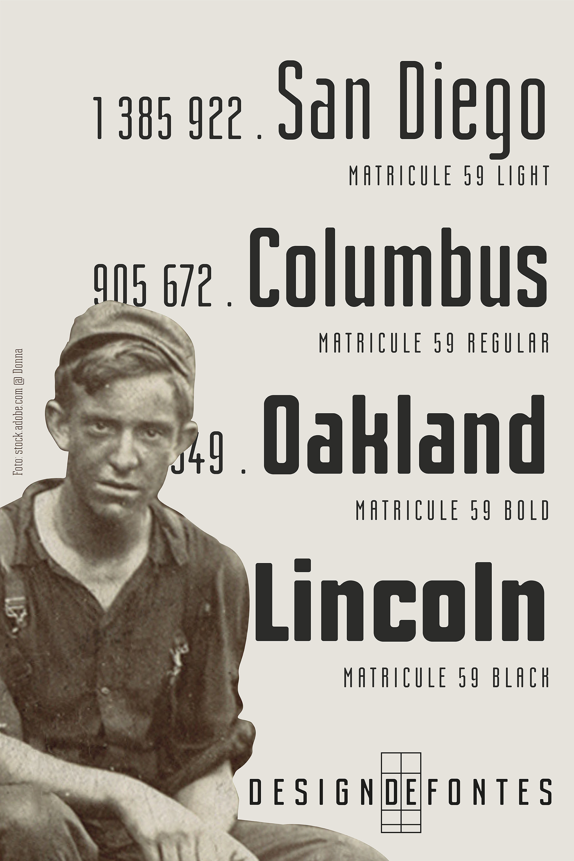 Typeface Matricule 59