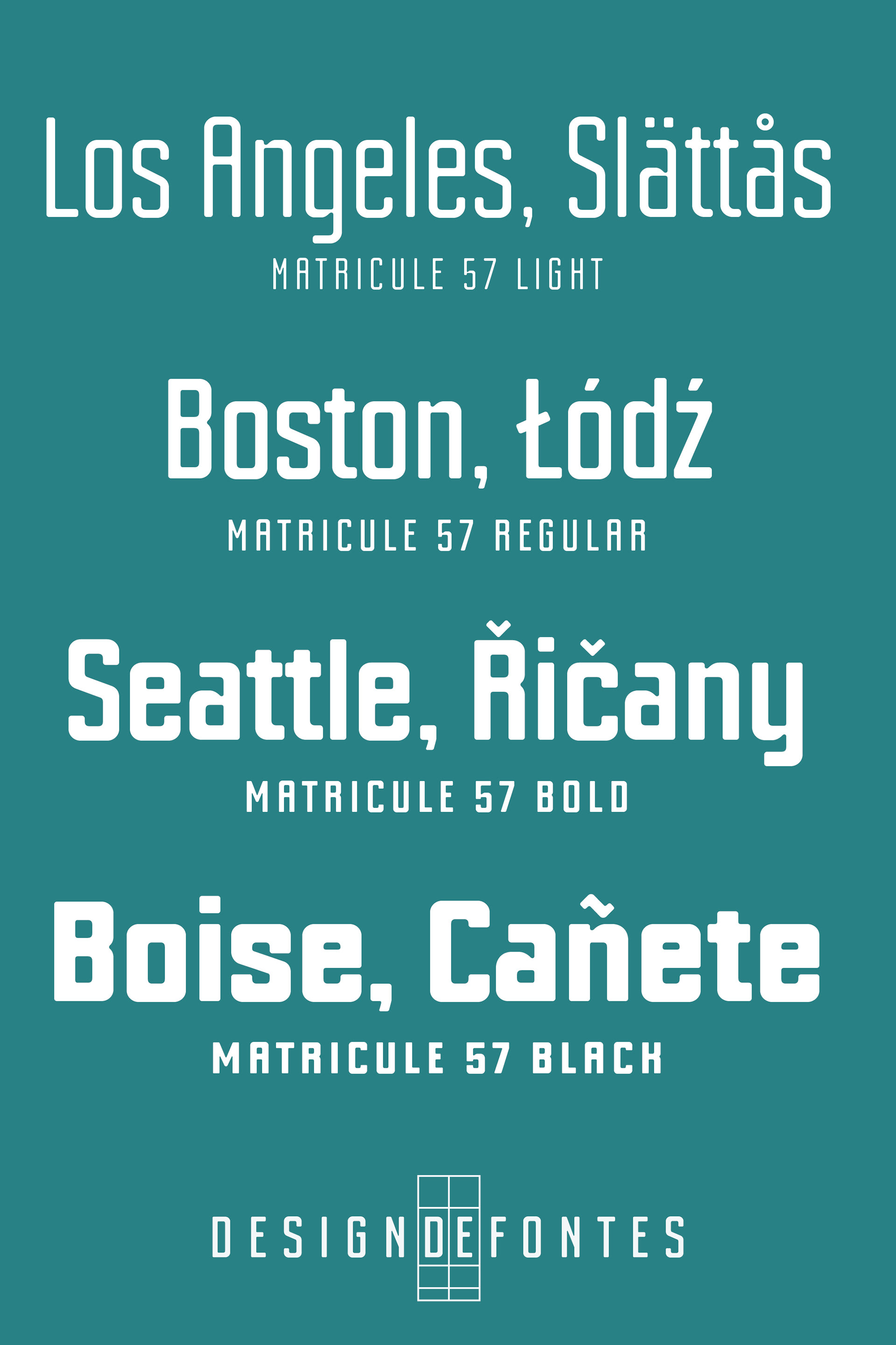 Typeface Matricule 57