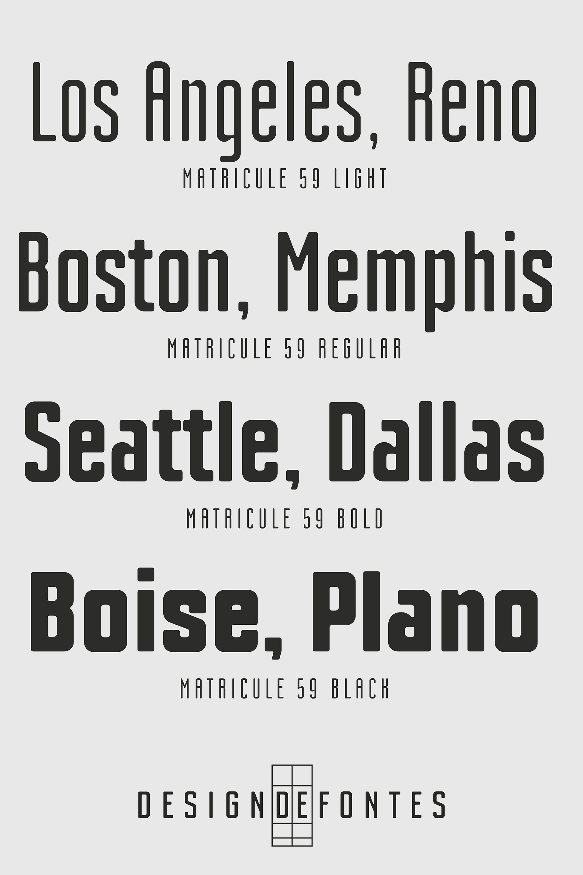 Typeface Matricule 59