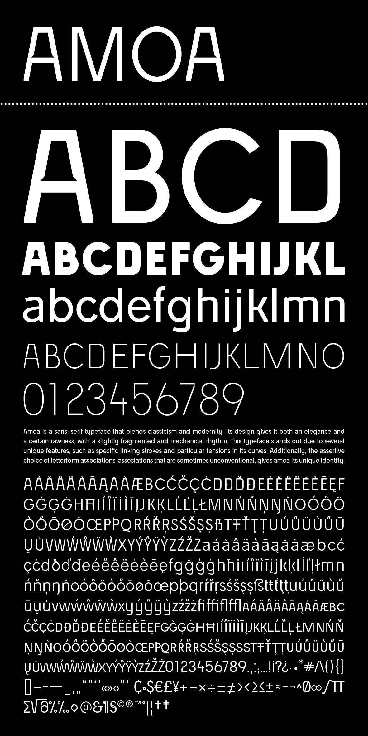 Amoa-Typeface