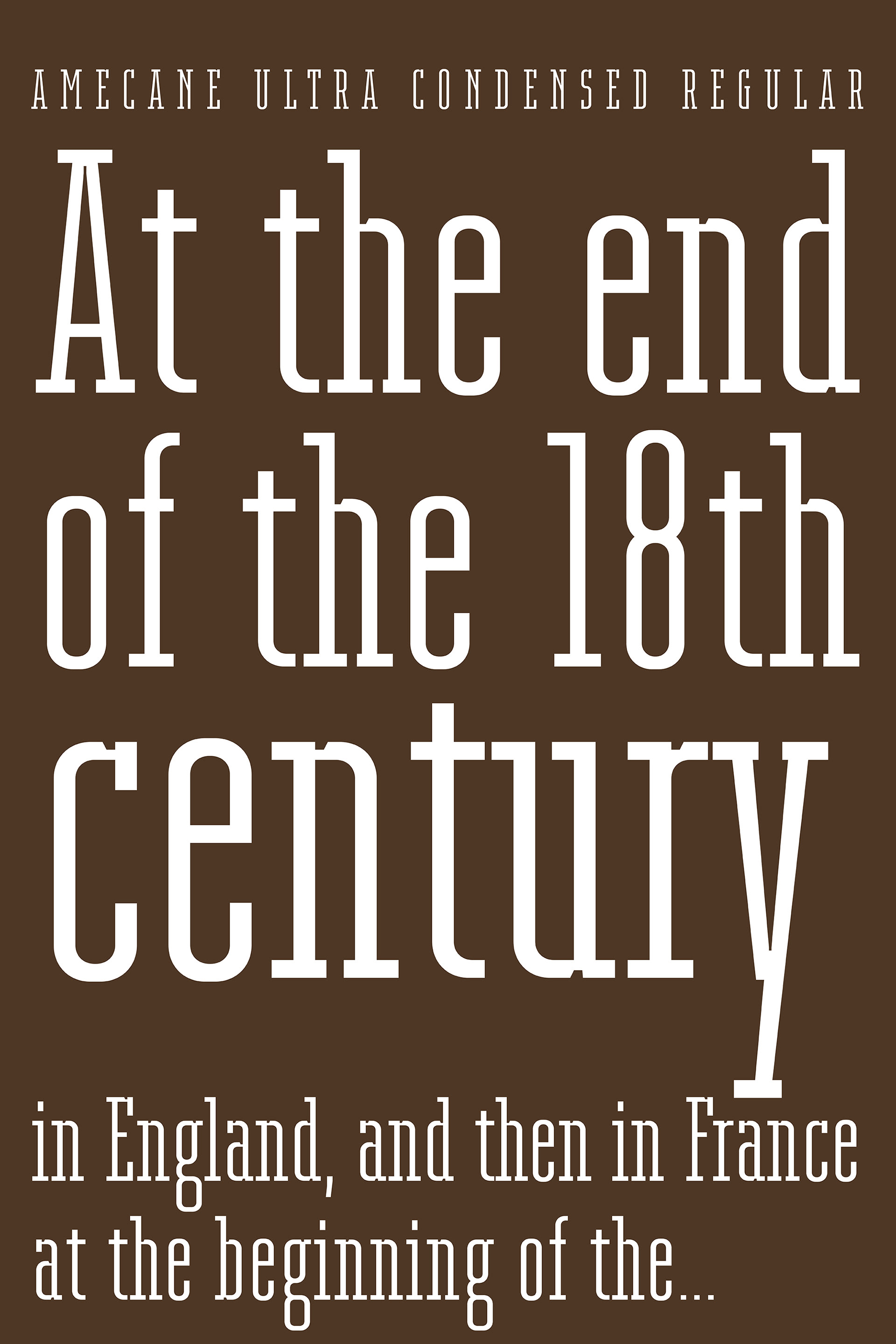 Amecane Ultra Condensed Regular