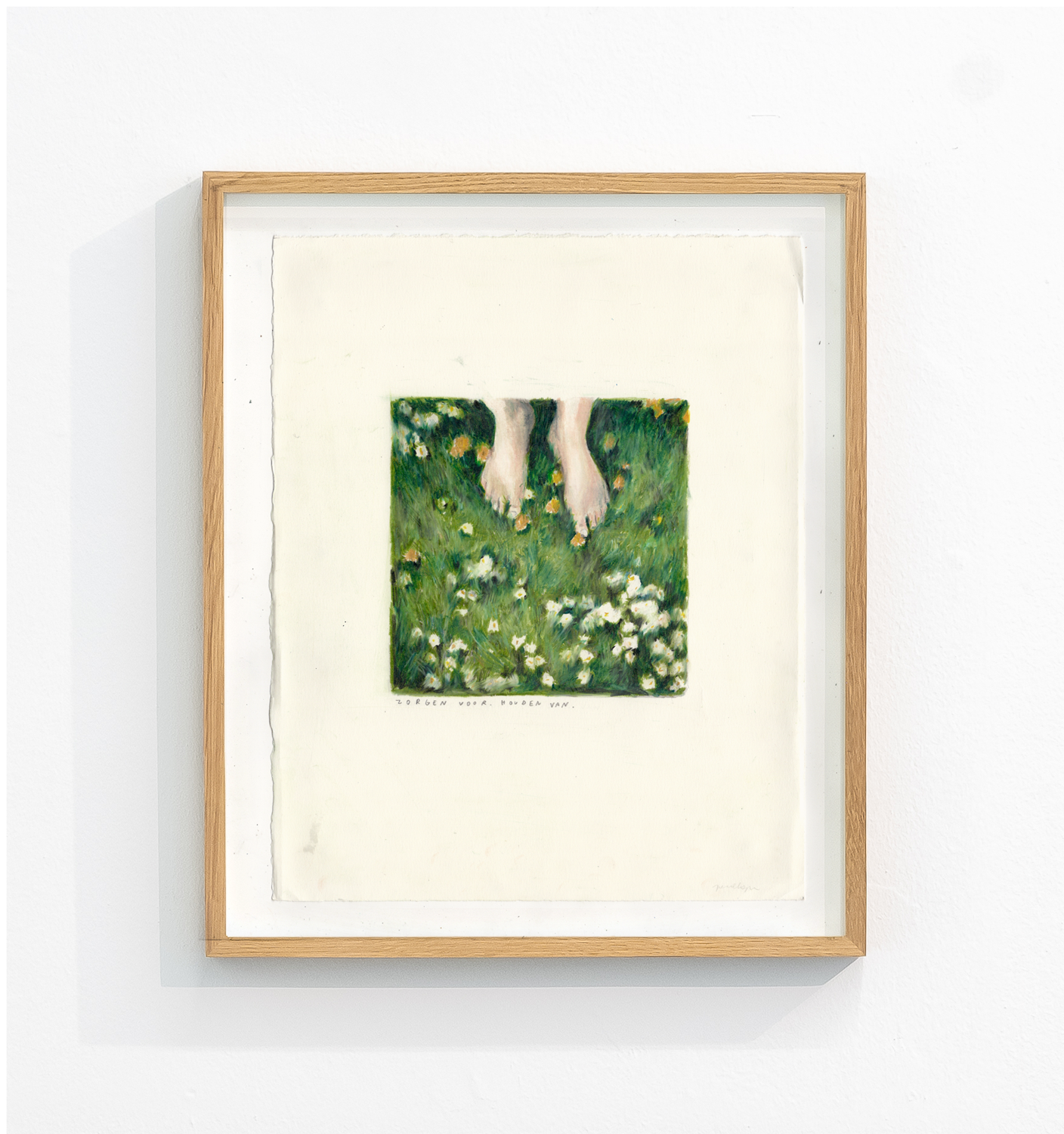 Zorgen voor, houden van, 2022, 24 x 30 cm