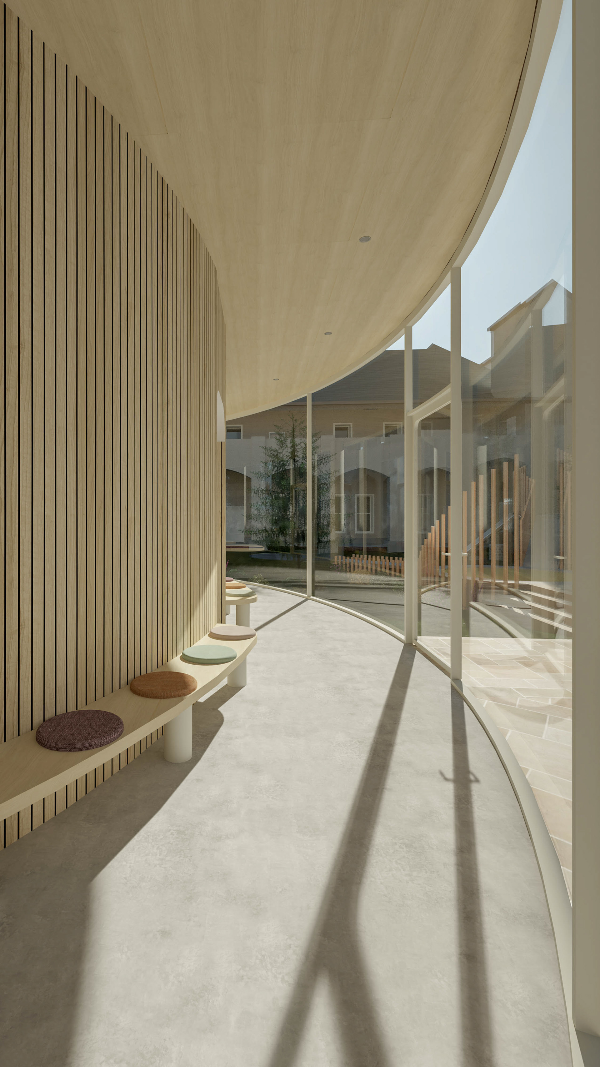 Counselling room pavilion corridor (daytime)