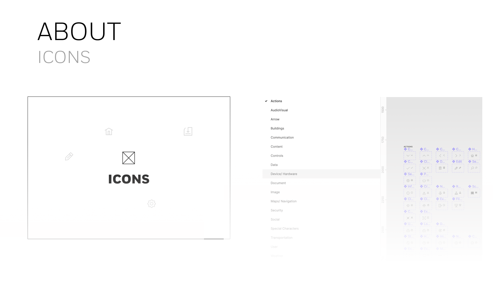 Created a unified icon library with scalable vector assets and standardized naming, simplifying updates and alignment across design and development teams.