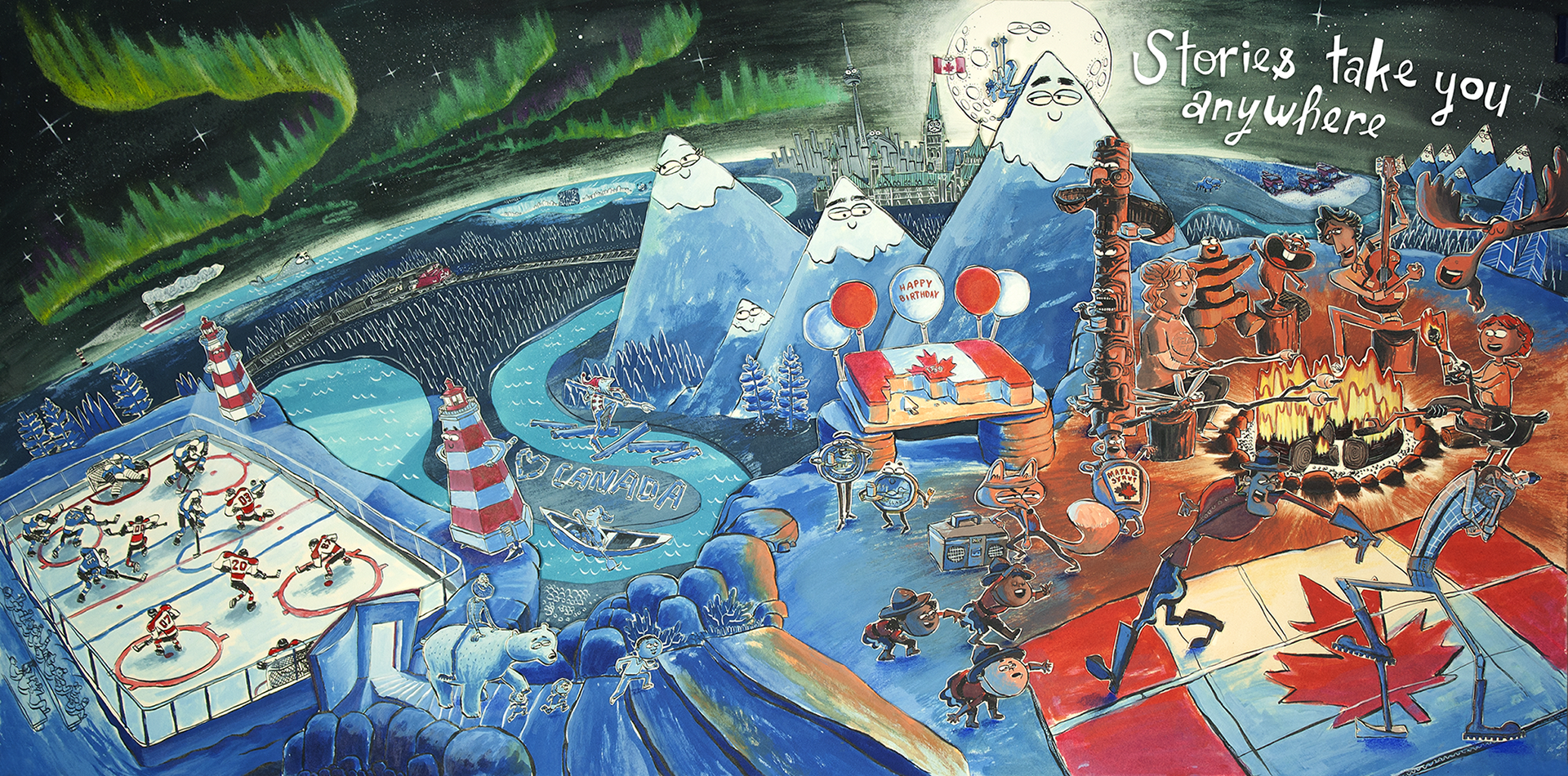 Telling Tales Festival Poster | Derek R Douglas Illustration and Design