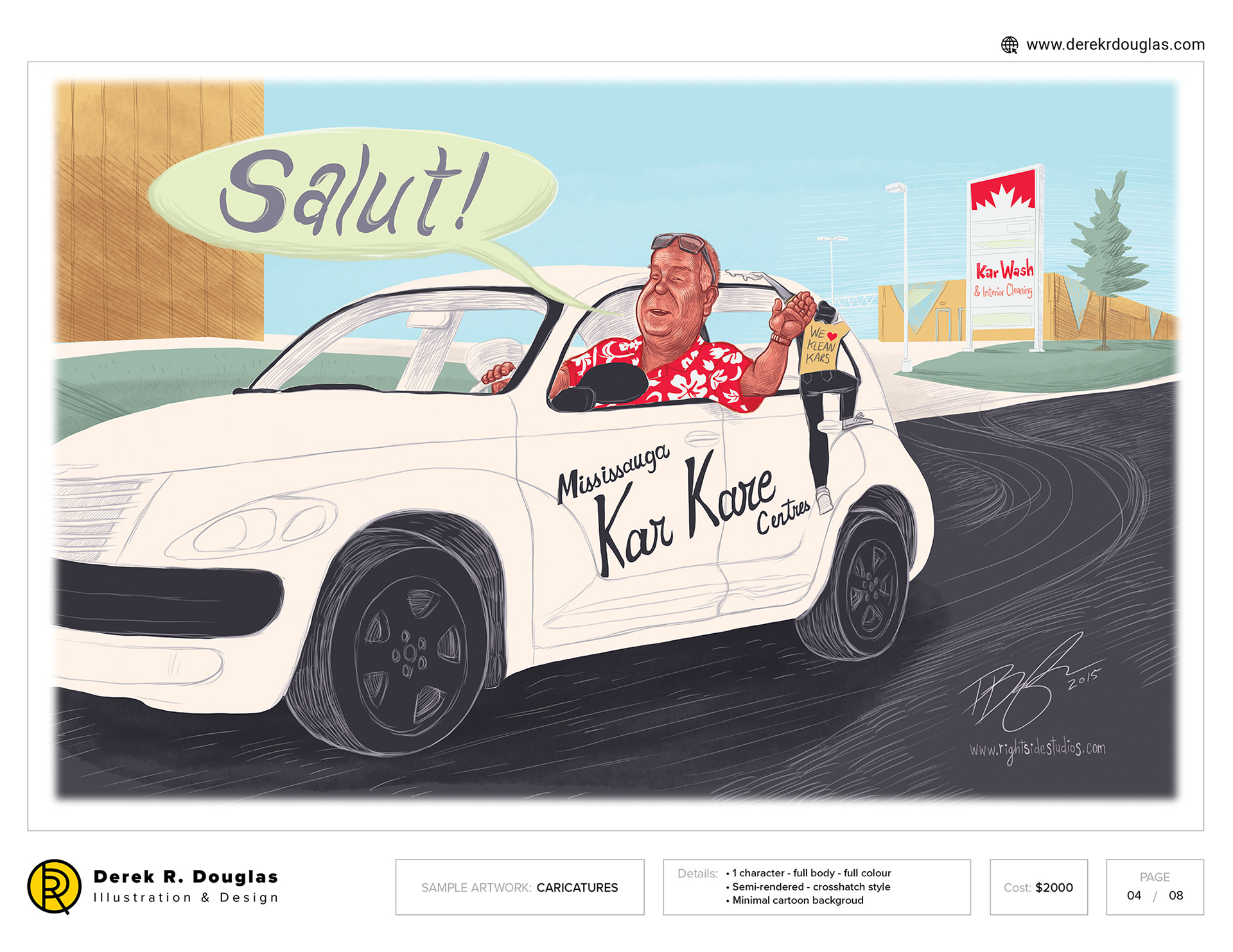 Caricature examples | Derek R Douglas Illustration