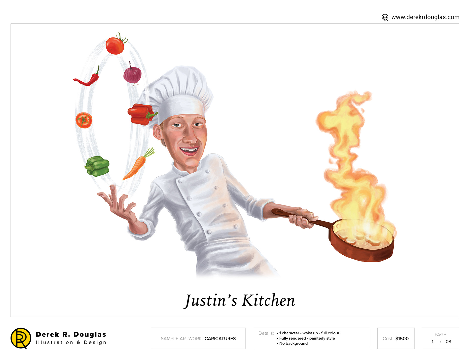 Caricature examples | Derek R Douglas Illustration