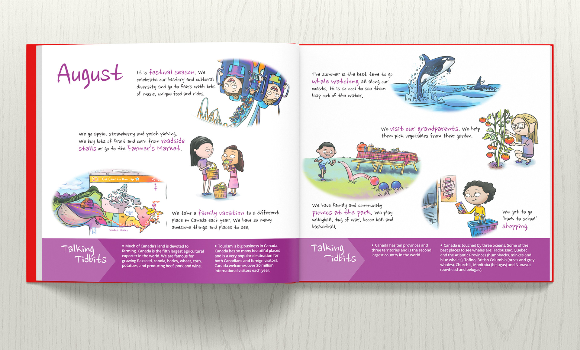 Our Canada: A Year with Canuck Kids | Book | Derek R Douglas | Illustration