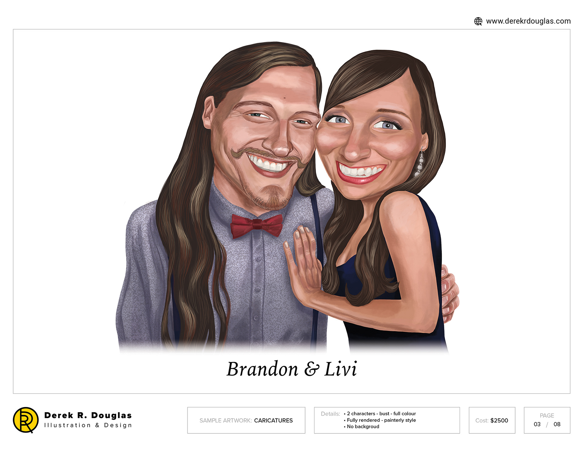 Caricature examples | Derek R Douglas Illustration