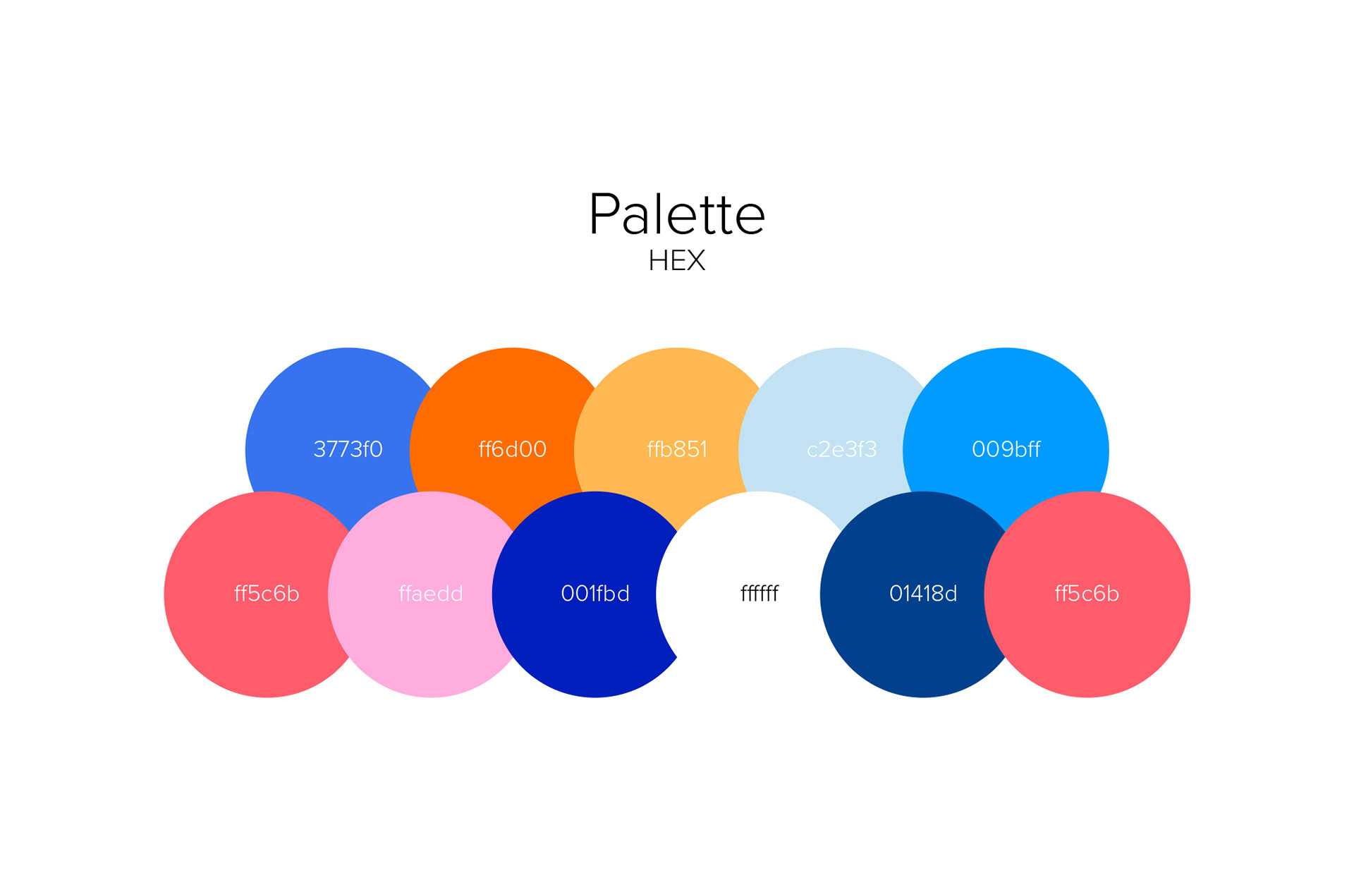 colour palette for Heart Strings artwork