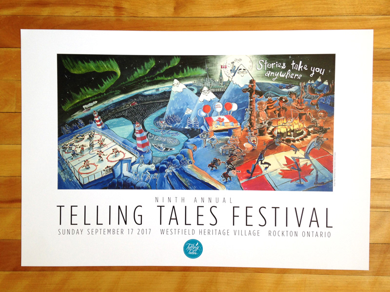 Telling Tales Festival Poster | Derek R Douglas Illustration and Design