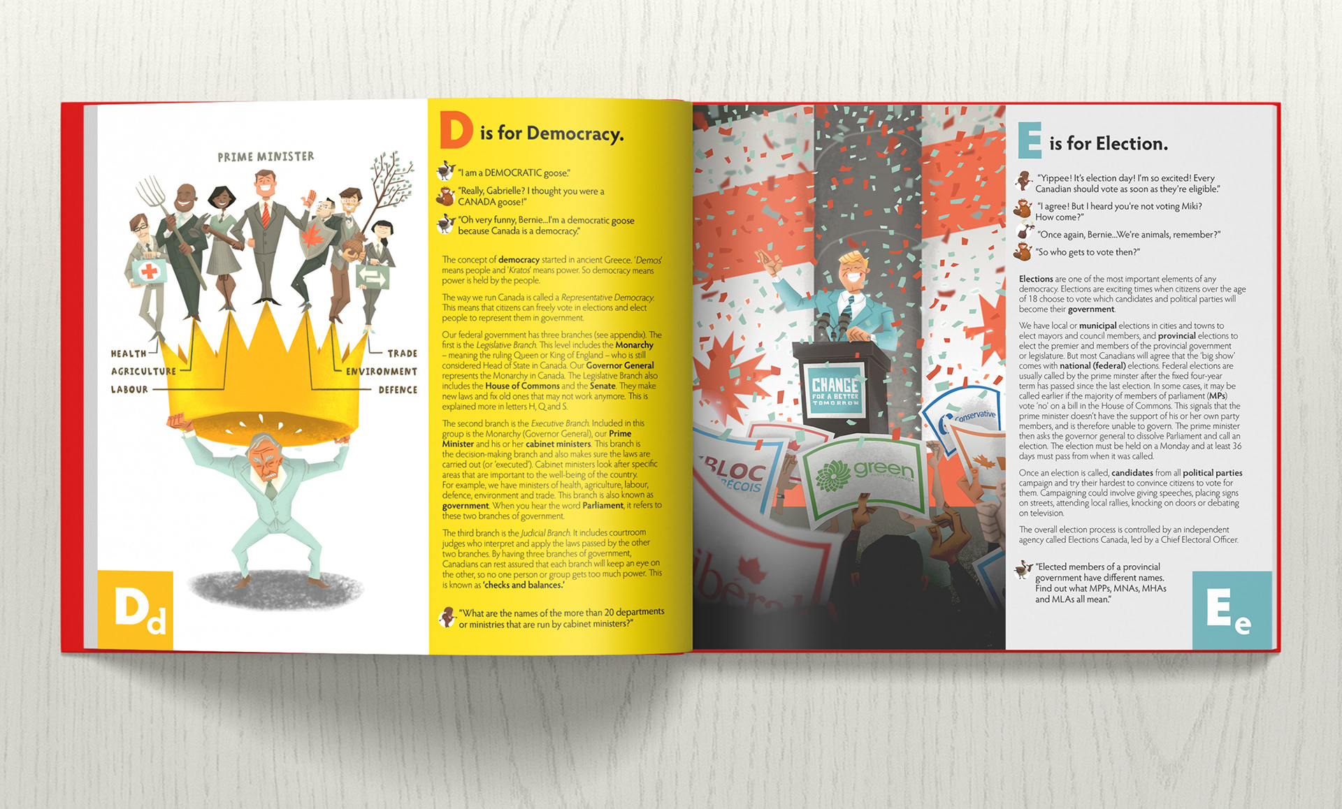 Canada: Our Road to Democracy | Book | Derek R Douglas Illustration