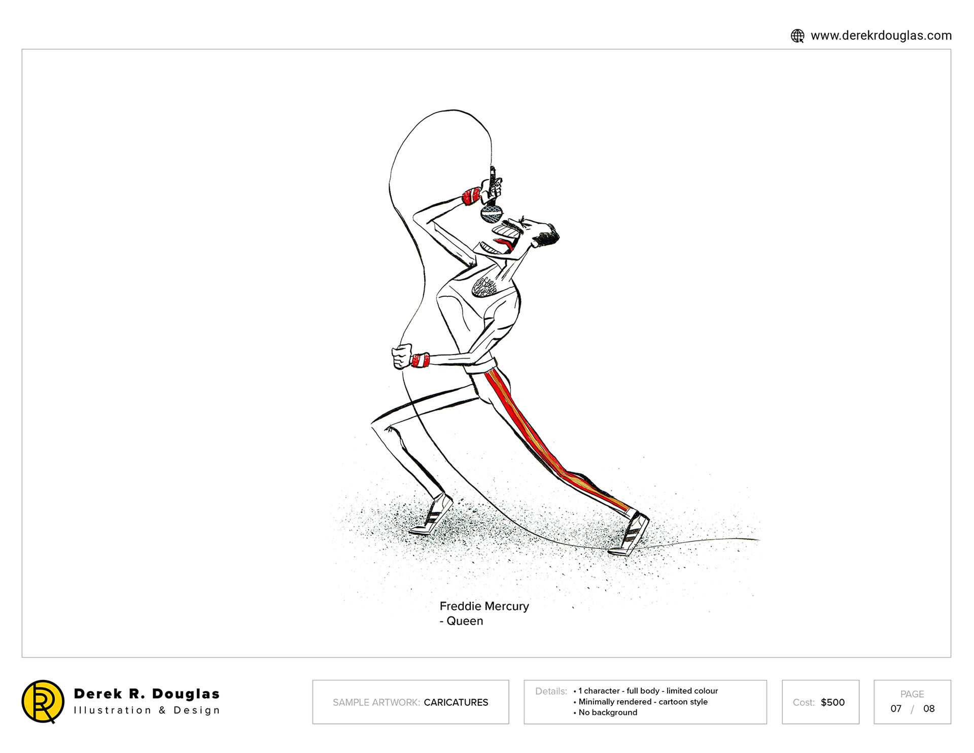 Caricature examples | Derek R Douglas Illustration