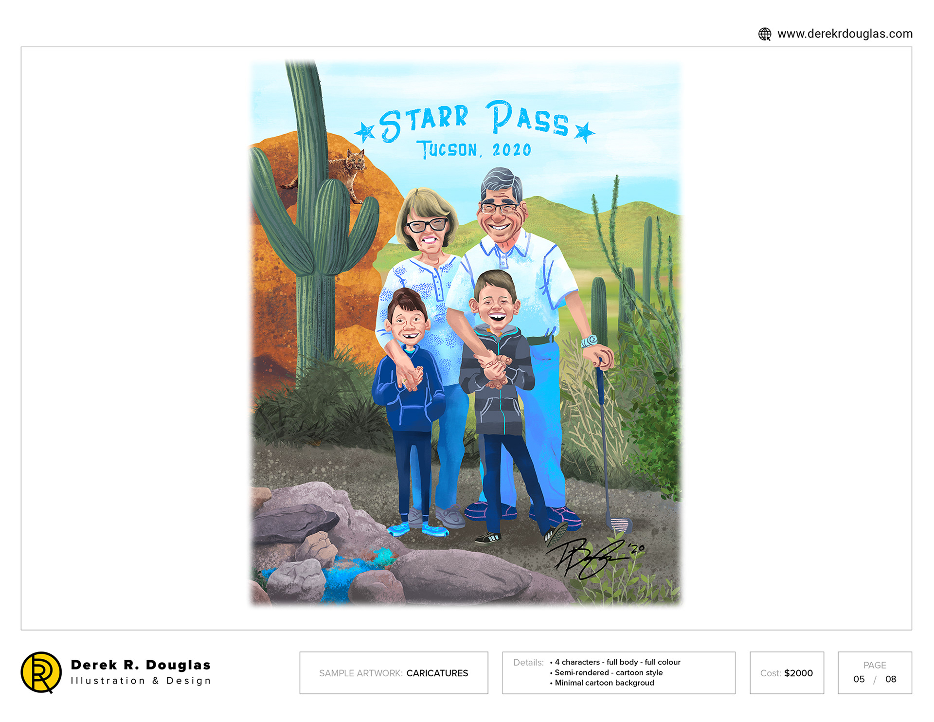 Caricature examples | Derek R Douglas Illustration