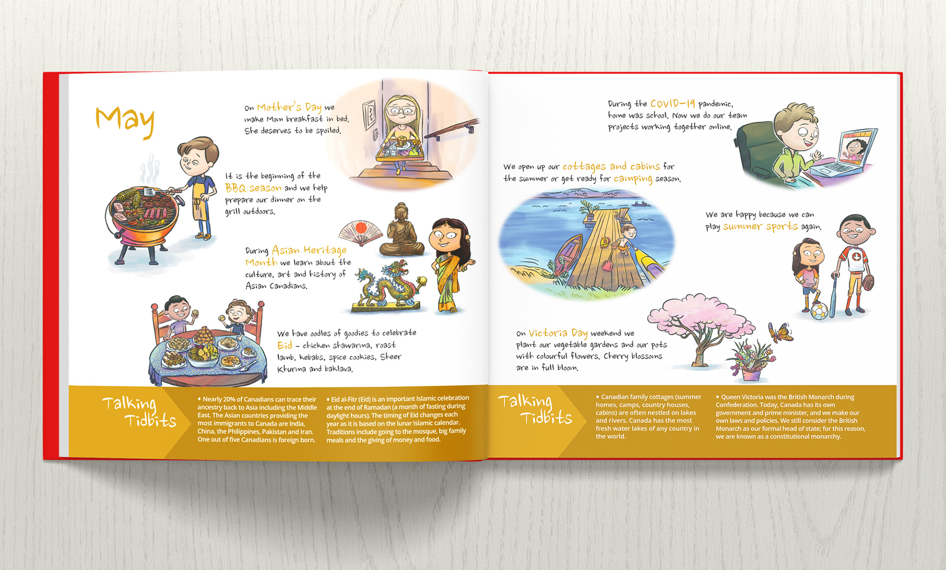 Our Canada: A Year with Canuck Kids | Book | Derek R Douglas | Illustration