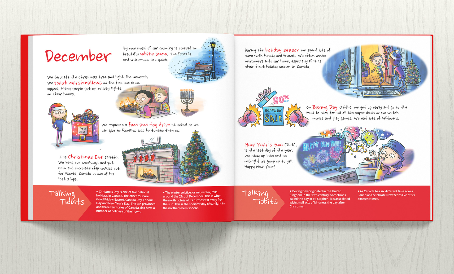 Our Canada: A Year with Canuck Kids | Book | Derek R Douglas | Illustration