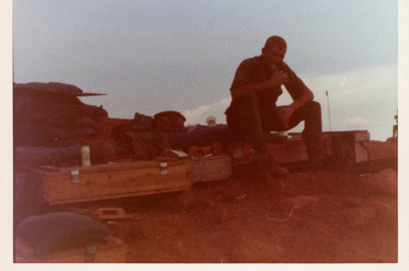 Ken Kohones wounded on “LZ Incoming” a year earlier, here on his 2nd tour on another hill top - doing explosive work. Ko Ko still had shrapnel in his back until he died at 61.