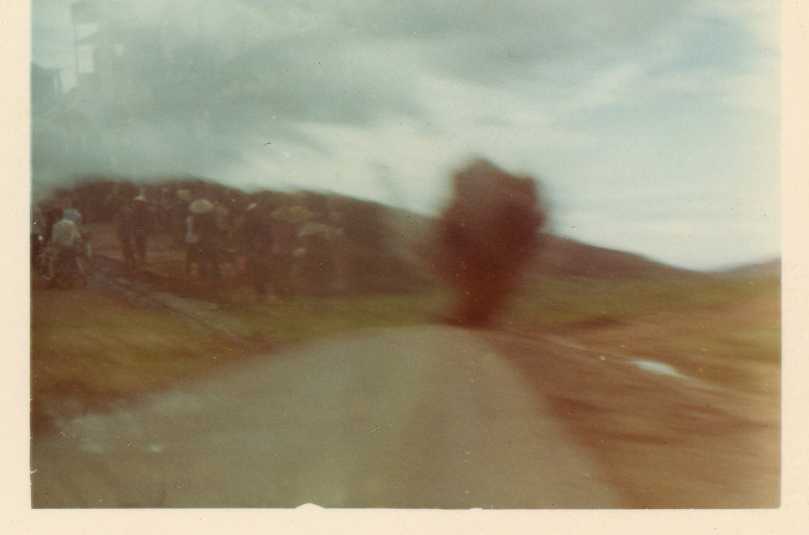 Detinated Mine with double exposure from another shot