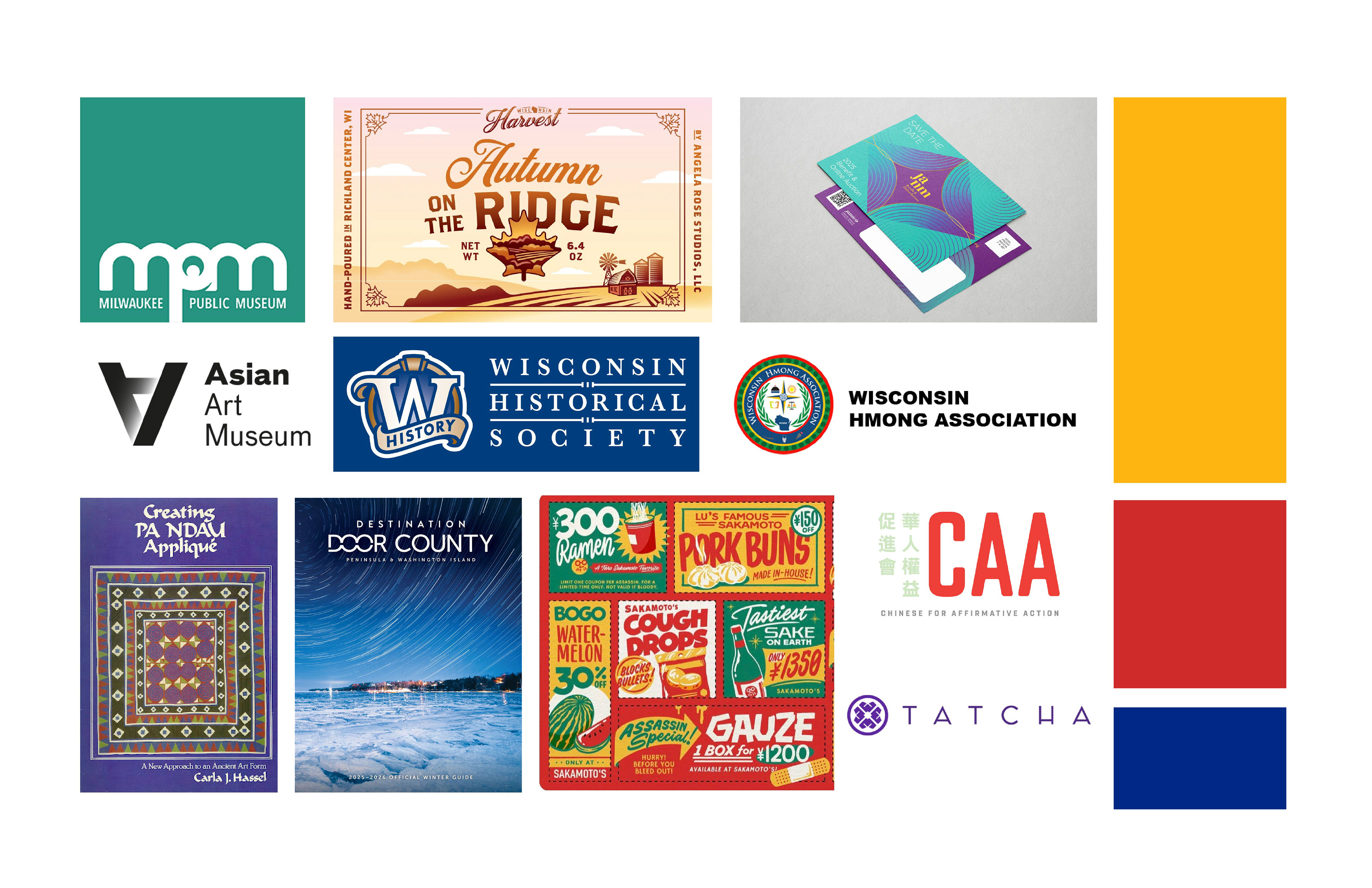 Moodboard to understand the organization's visual identity.