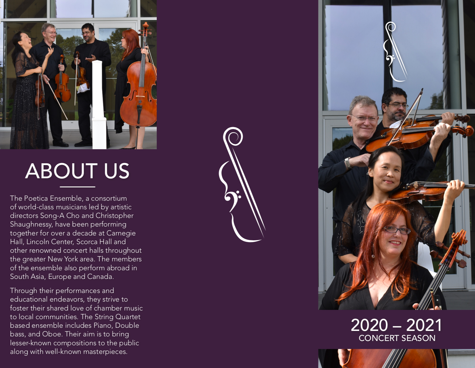 Poetica Ensemble Brochure Outside