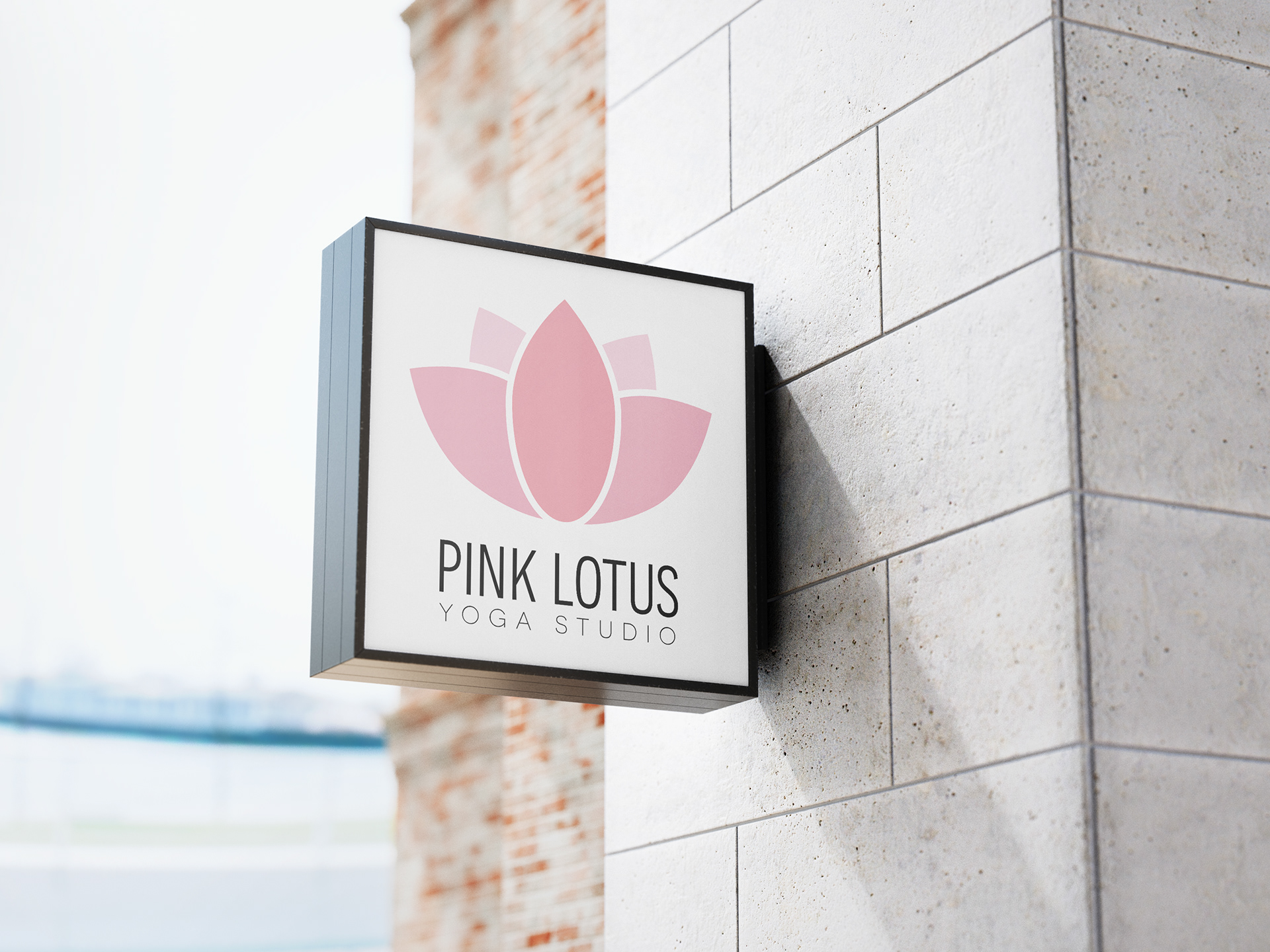 Yoga Studio Sign Mockup
