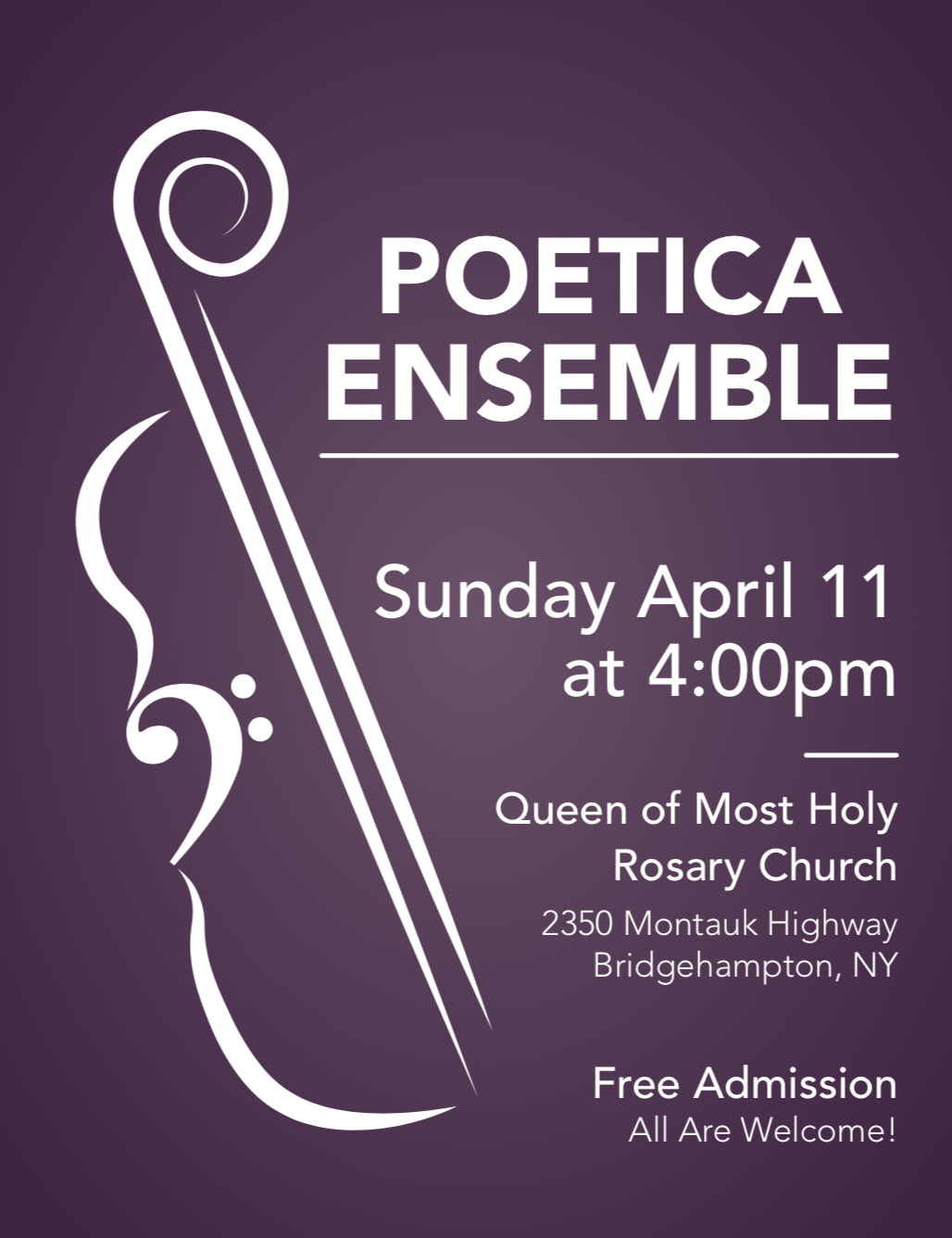 Poetica Ensemble Flyer