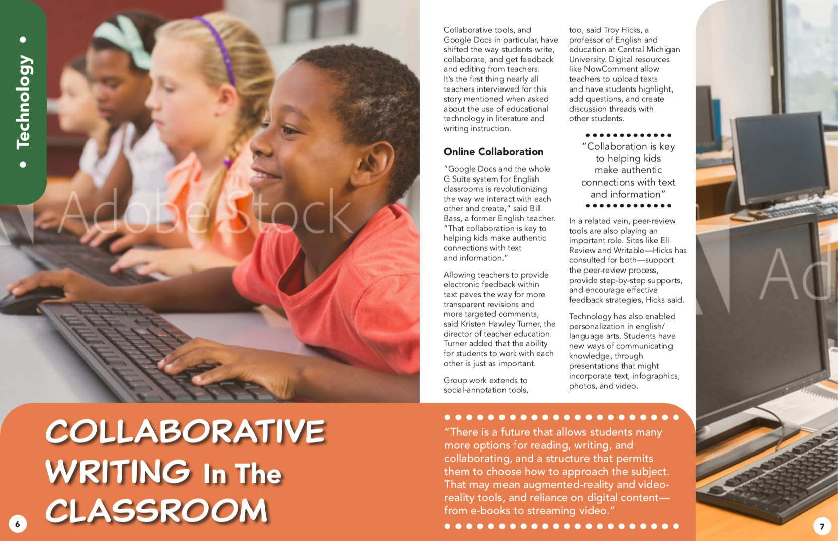 Classroom Magazine Spread
