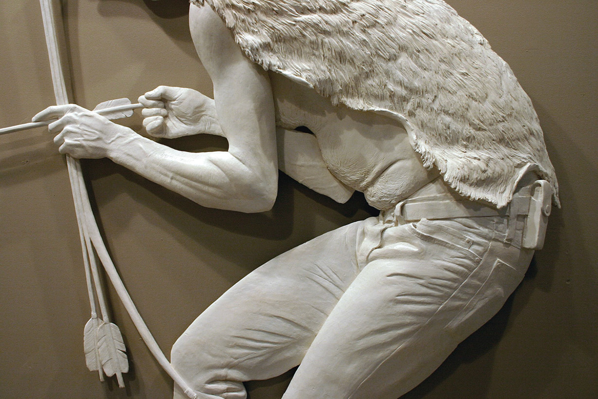 “Self Portrait, With Ambition”, 2011, Polymer modified gypsum, 62.5”w x 57”h x 6"d