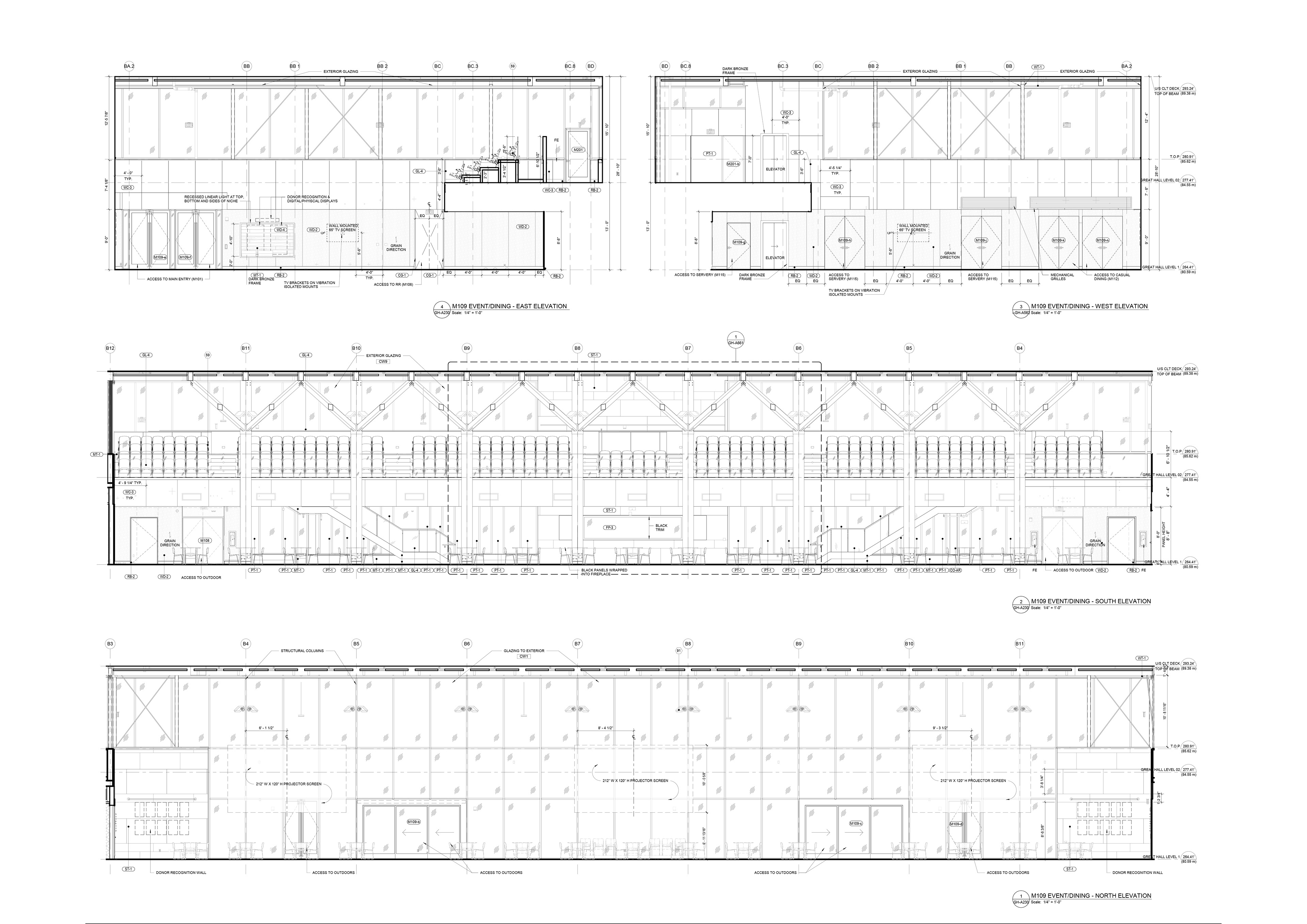Interior elevations