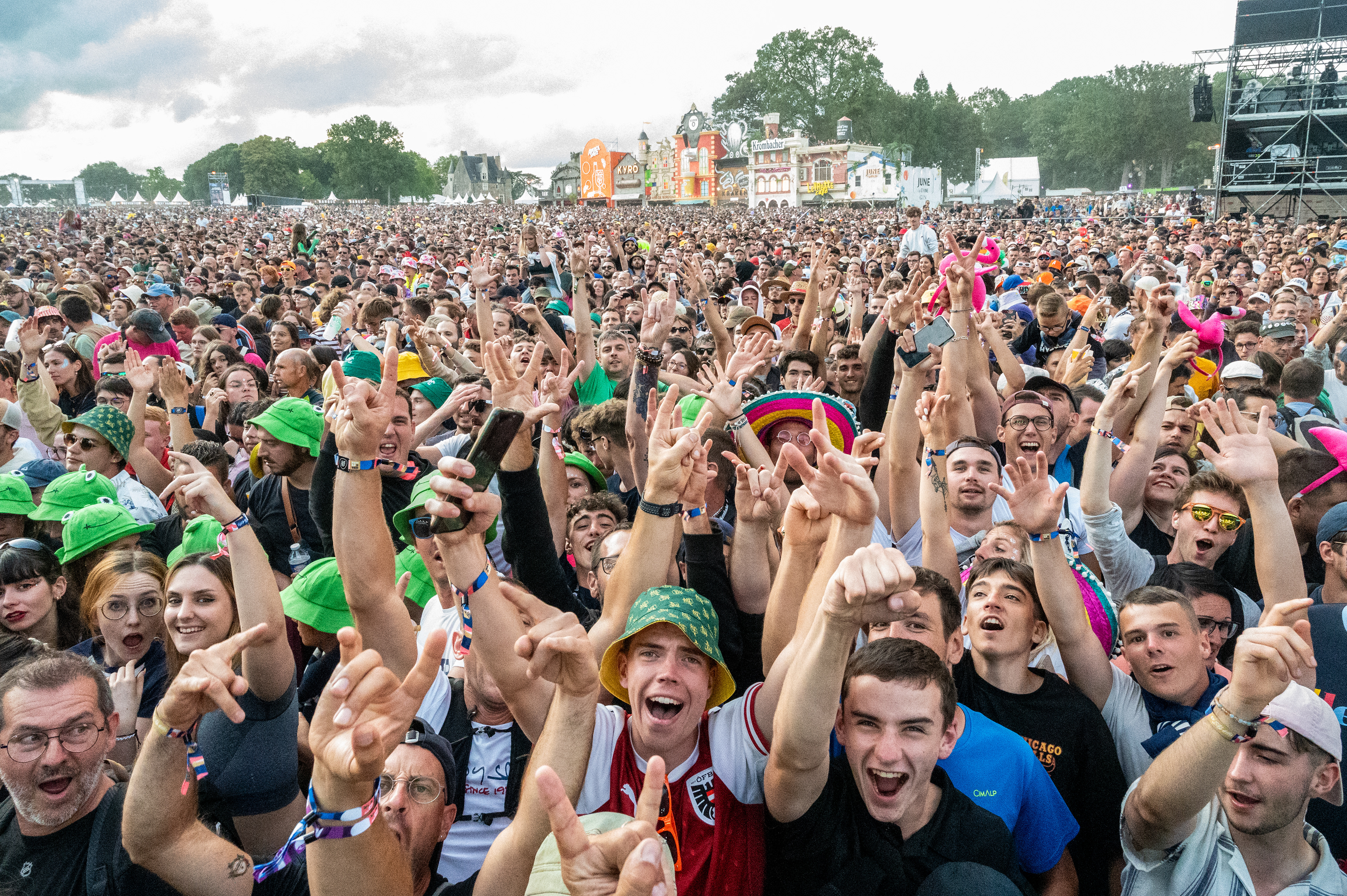 La foule de festivaliers