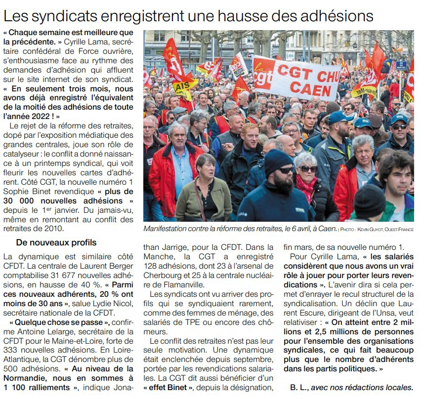 Ouest - France du 19 avril 2023