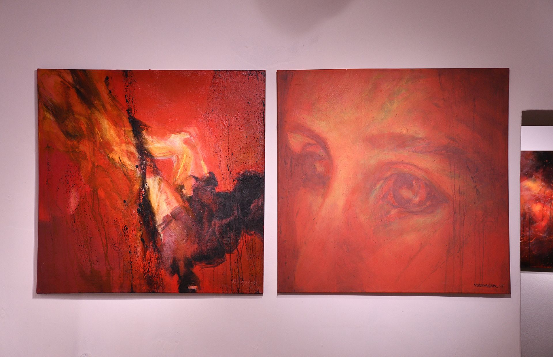 Fallender Engel, 2010; Lesbos, 2015 (á € 800,–)