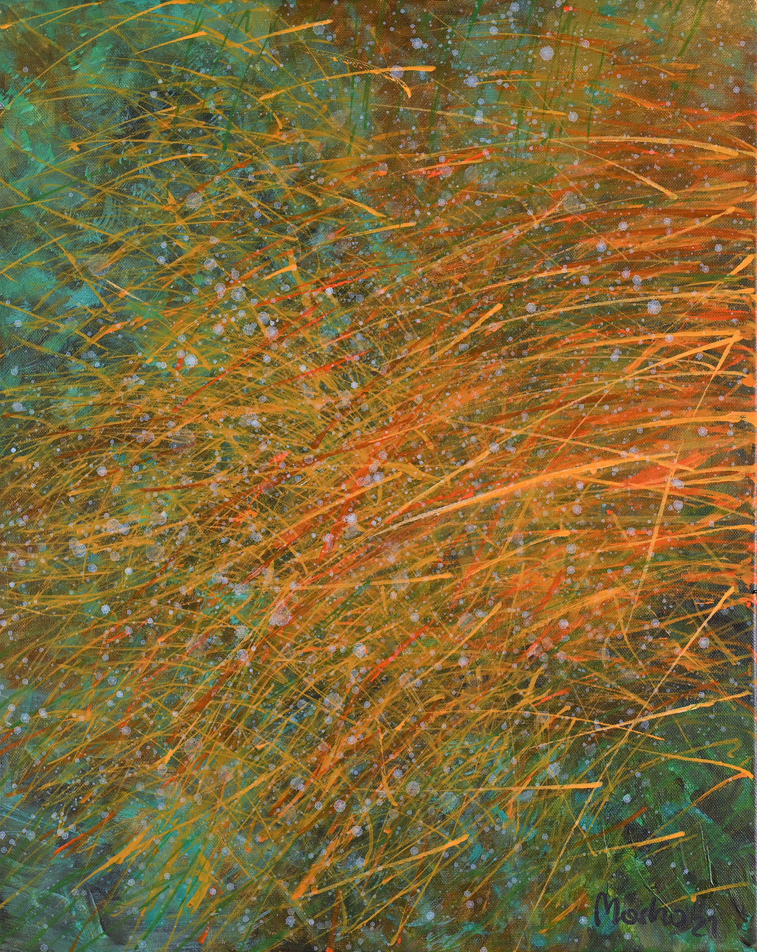 Herbsttränen (Akryl, 40x50), 2021