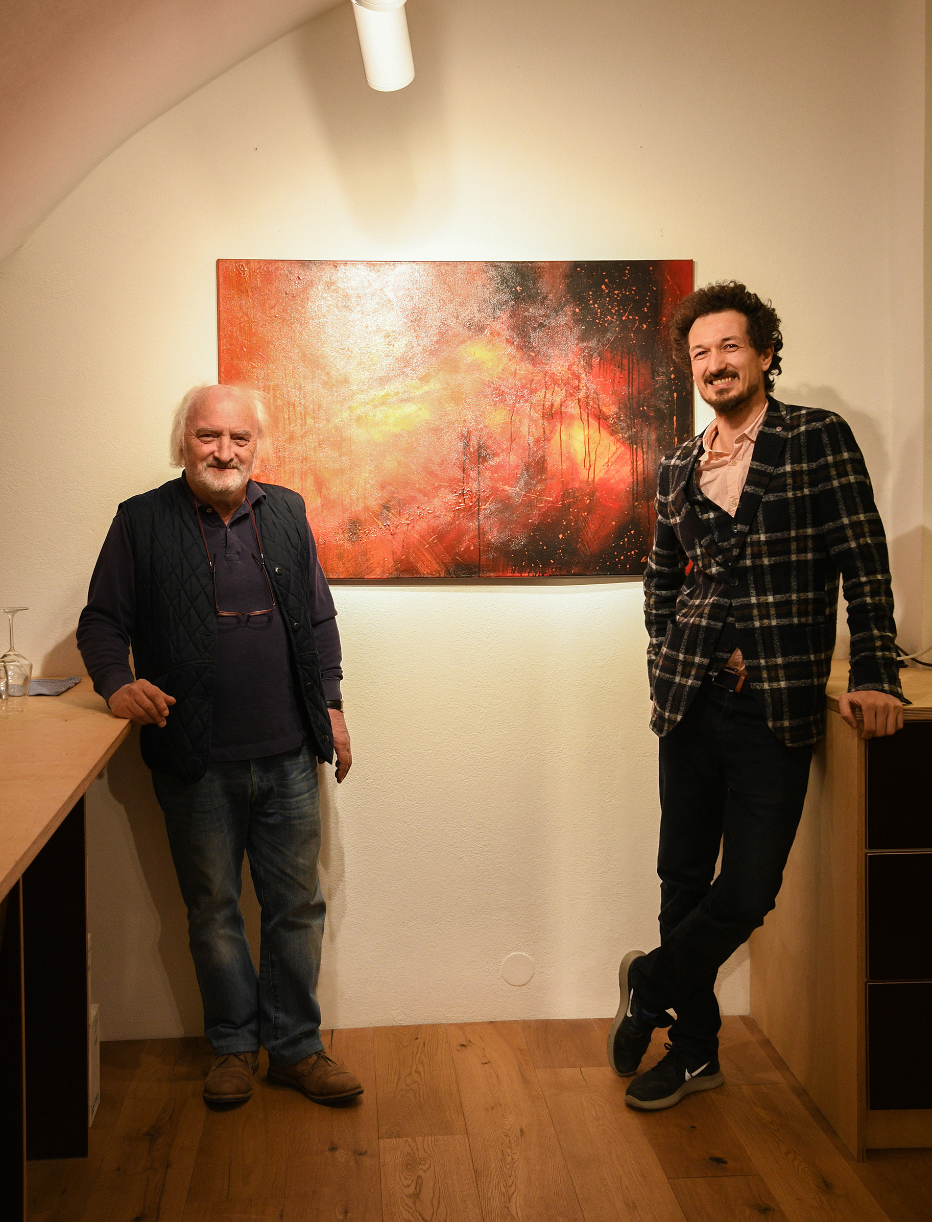 Maler Josef Reisinger & Galerist Joseph Hofmarcher