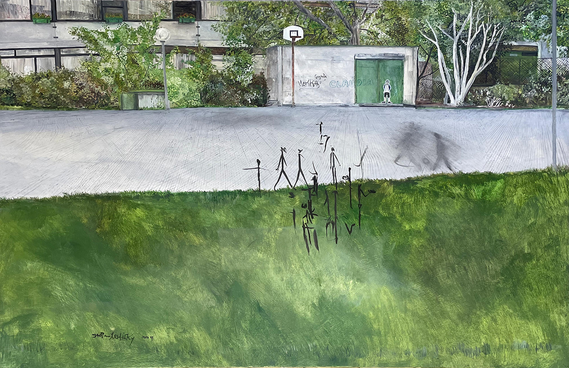 100x70, Öl auf Leinwand